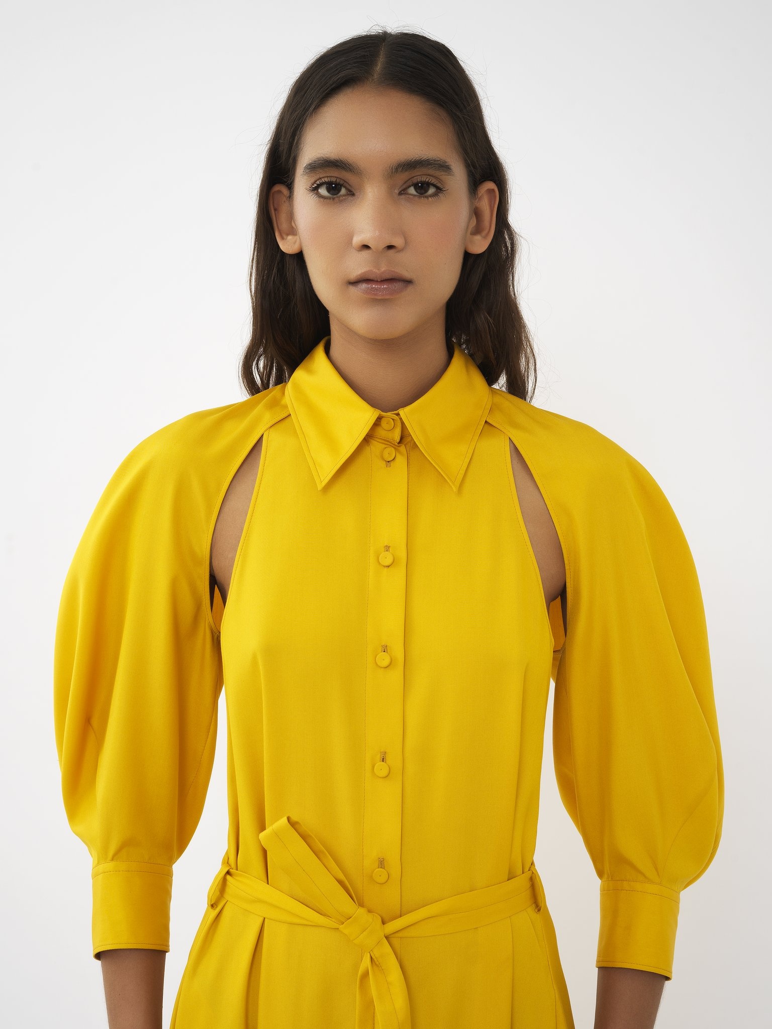 CUT-OUT SHIRT DRESS - 6