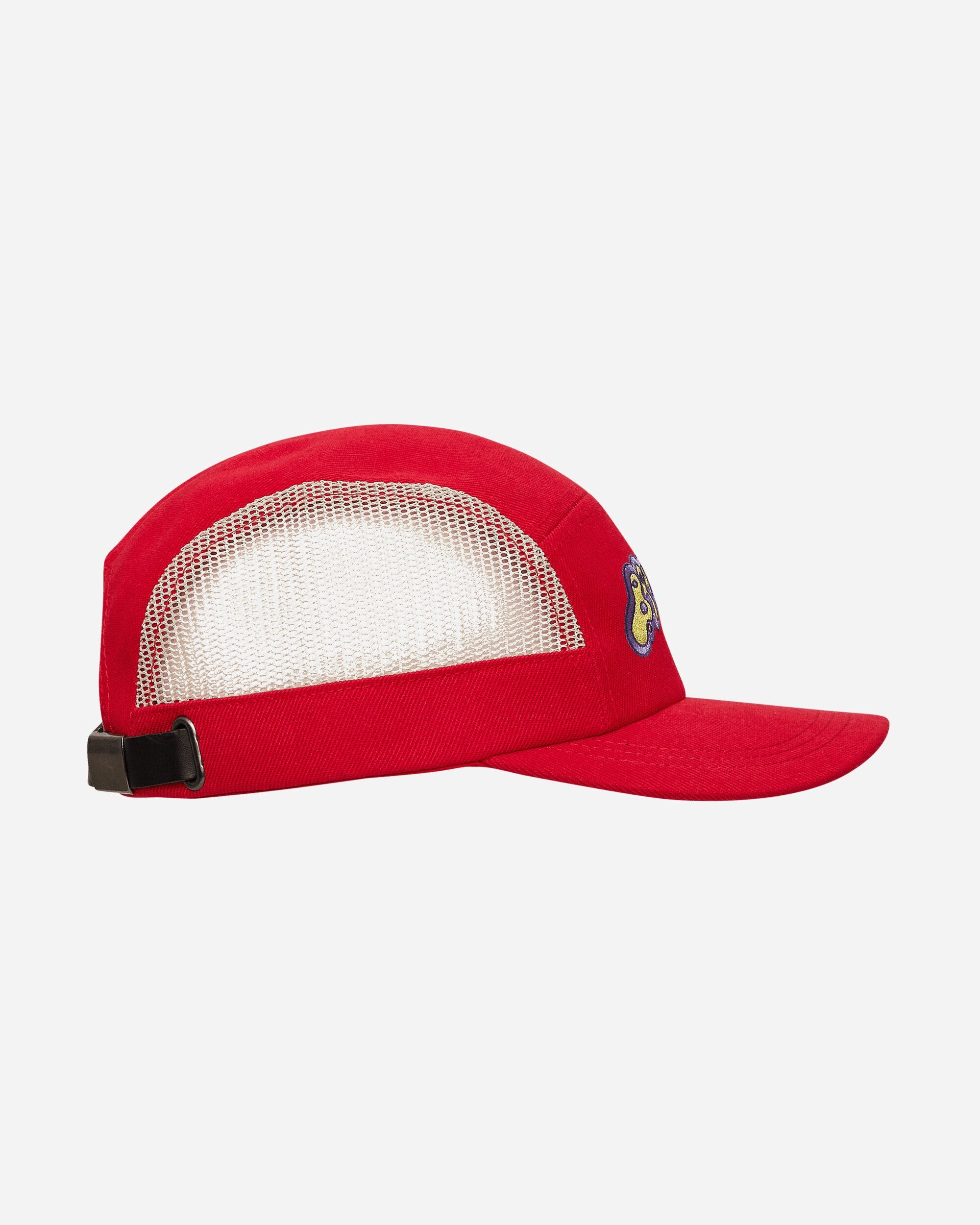 Mesh Panel Camp Hat Red - 5