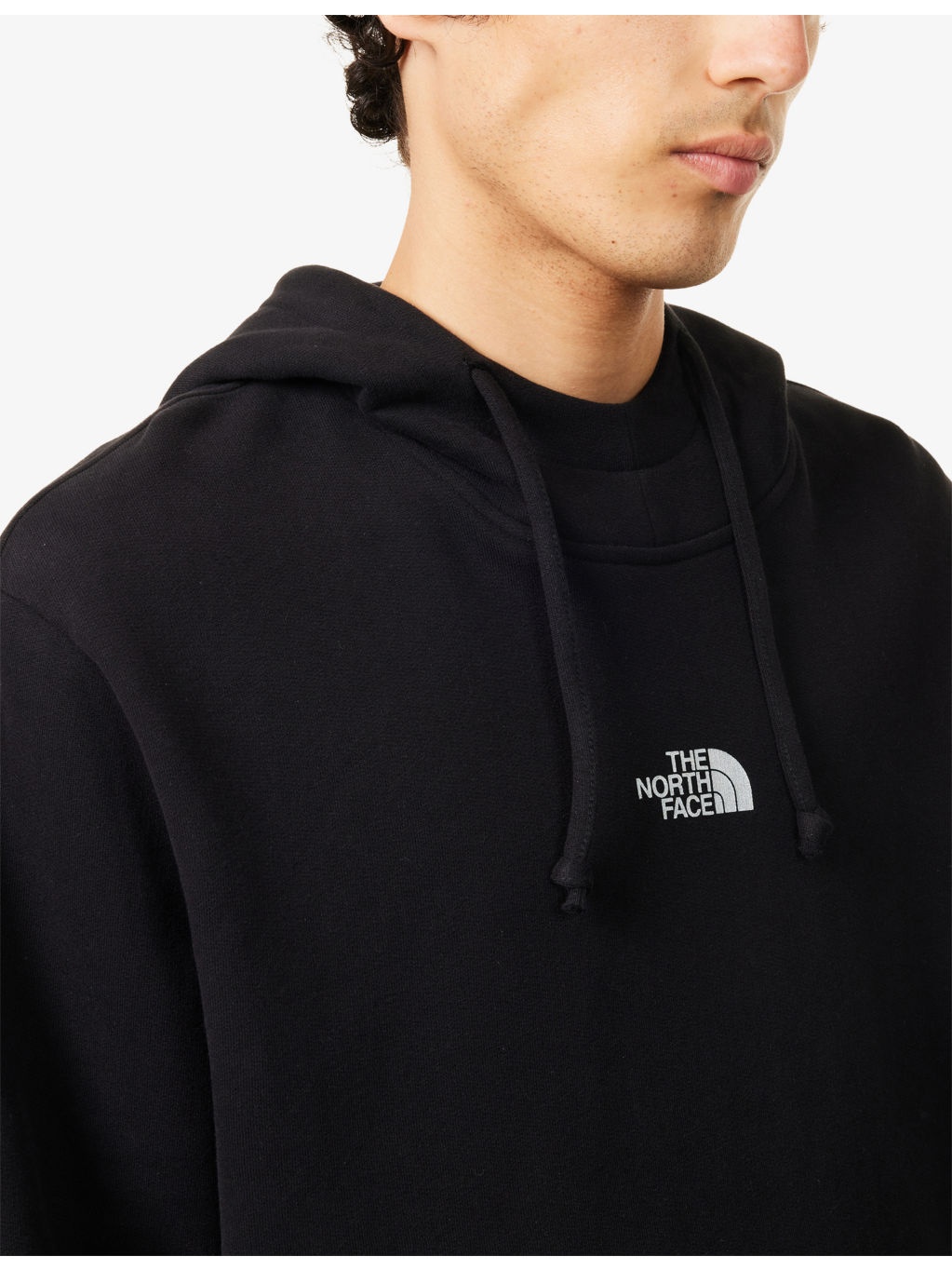 Stop Relax Embroidered-Logo Patch Cotton Hoody - 5