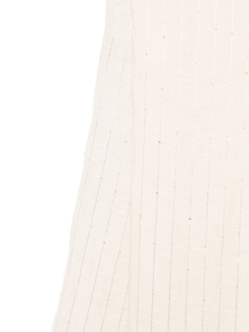 FABIANA FILIPPI frayed striped scarf outlook