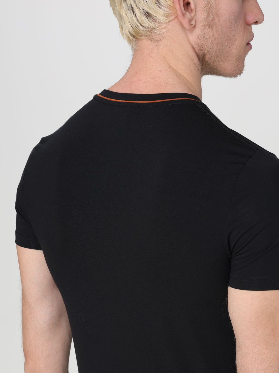 Zegna T-Shirt Men Black - 4