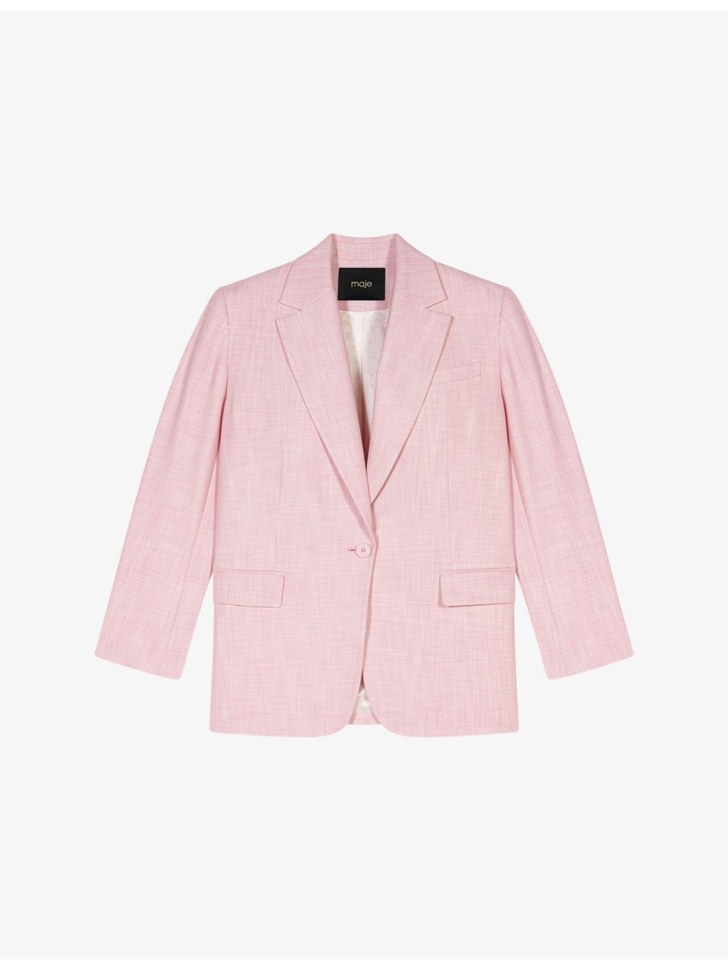 Regular-Fit Single-Breasted Stretch-Woven Blazer - 1