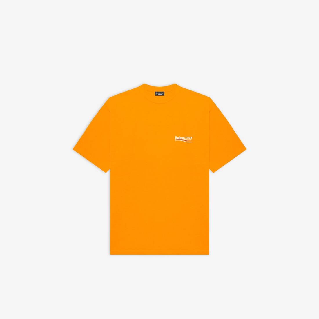 Men's Political Campaign Large Fit T-shirt in Fluo Orange - 1