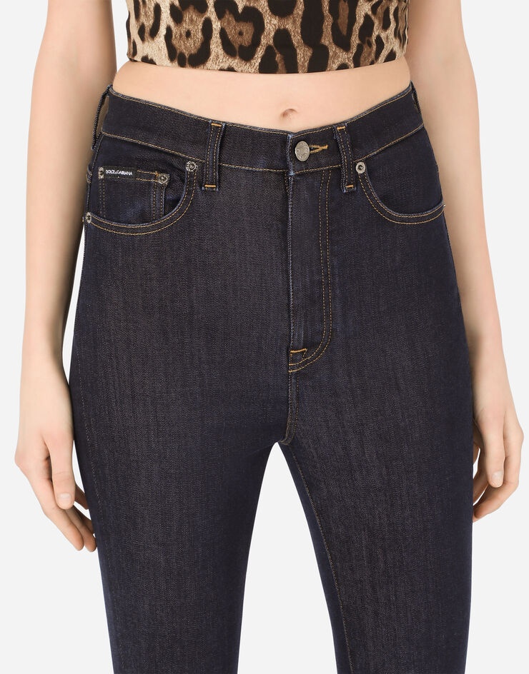 Deep blue stretch denim Grace jeans - 4