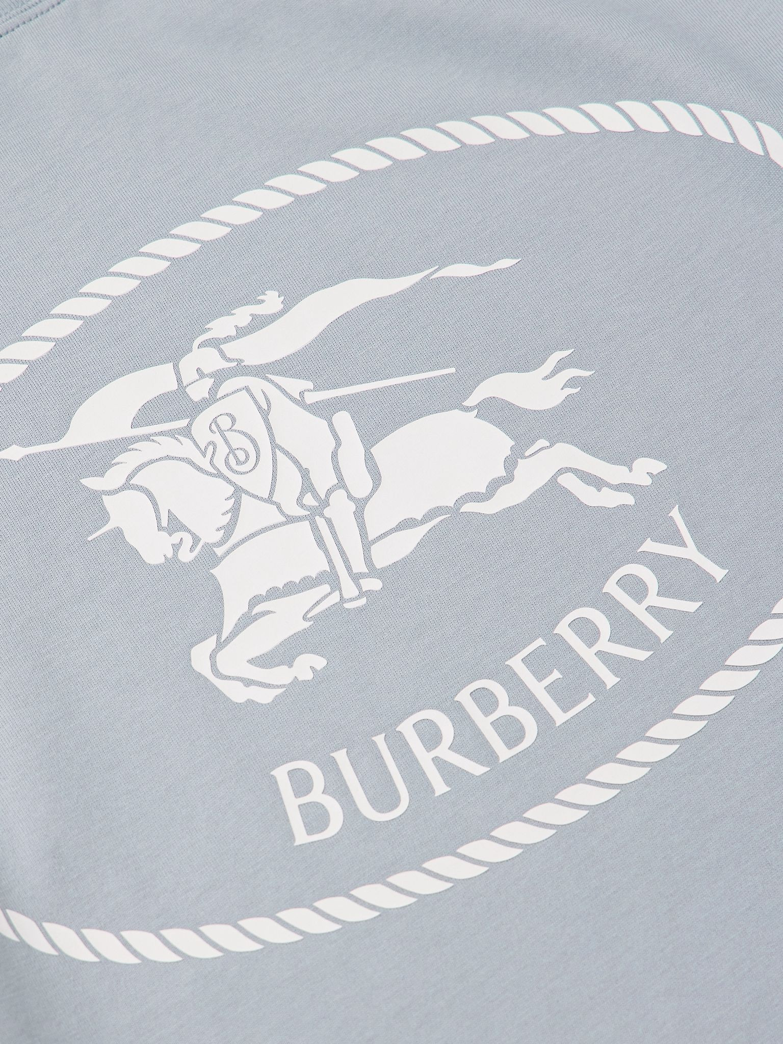 Slim-Fit Logo-Print Cotton-Jersey T-Shirt Light blue - 5