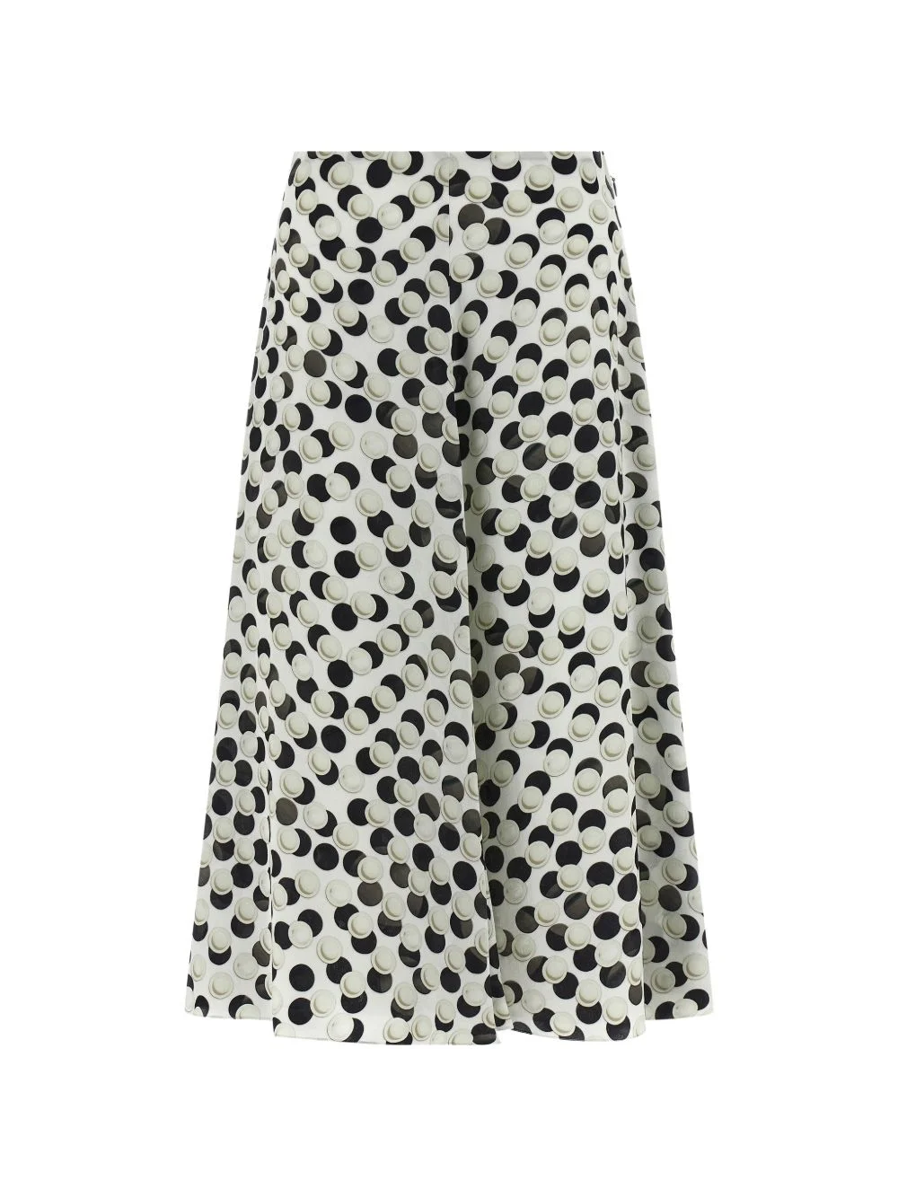 jacquard polka-dot midi skirt - 1
