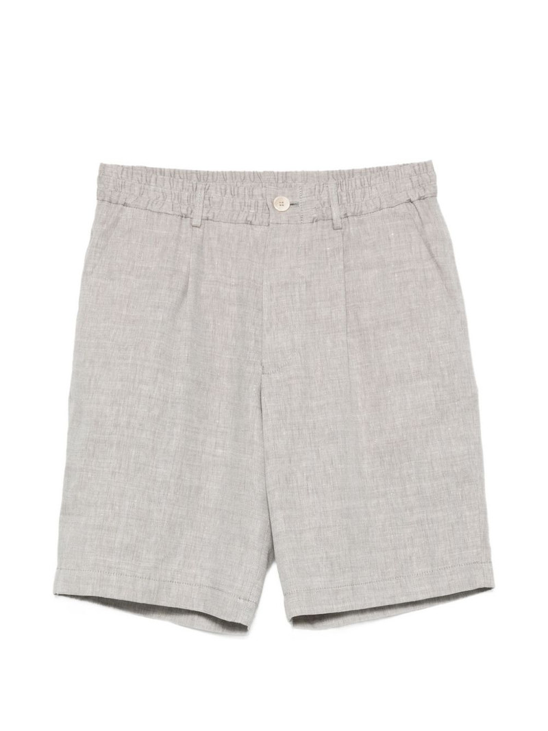 herringbone pleated shorts 1