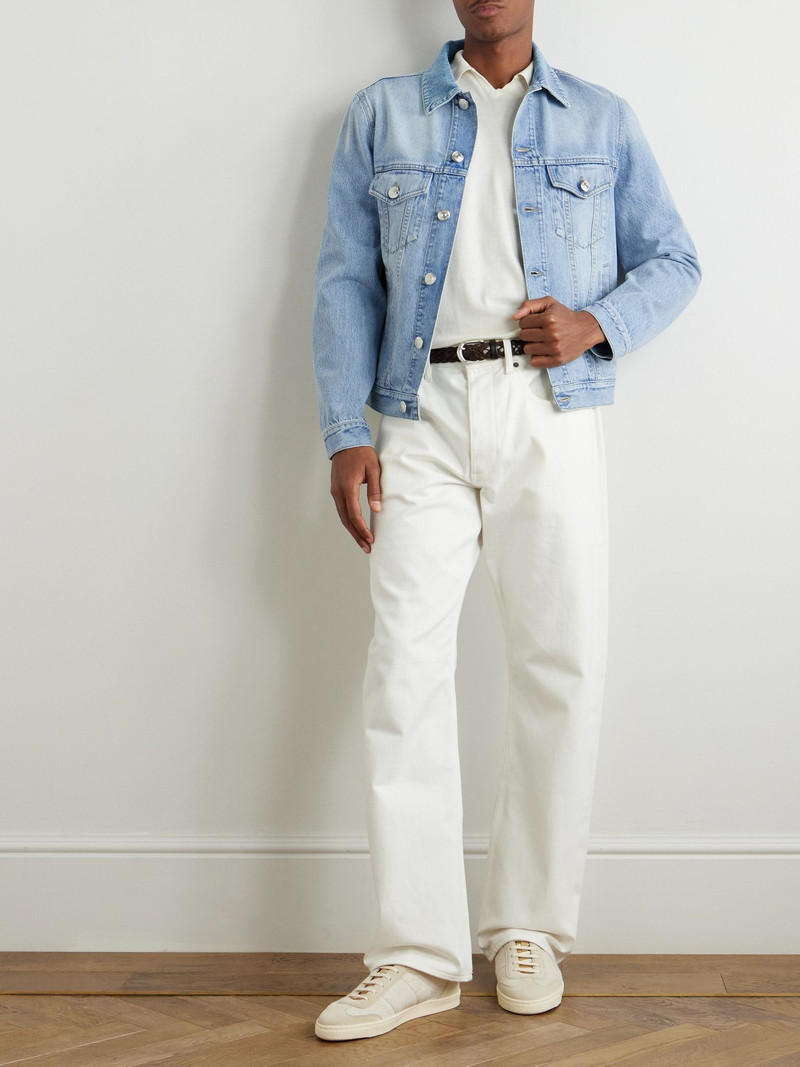 Brunello Cucinelli Denim Trucker Jacket Blue outlook