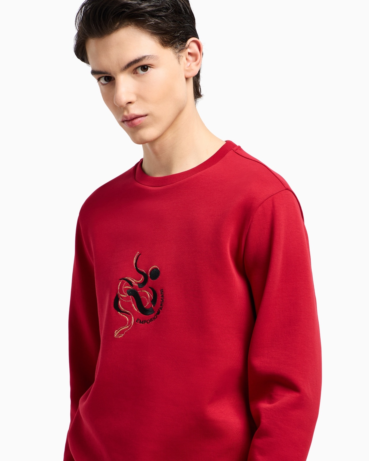 DOUBLE-JERSEY SWEATSHIRT WITH LUNAR NEW YEAR EMBROIDERY - 5