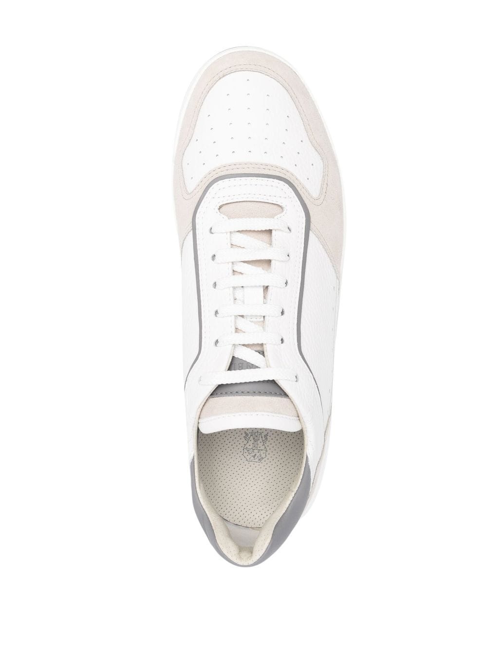 panelled low-top sneakers - 4