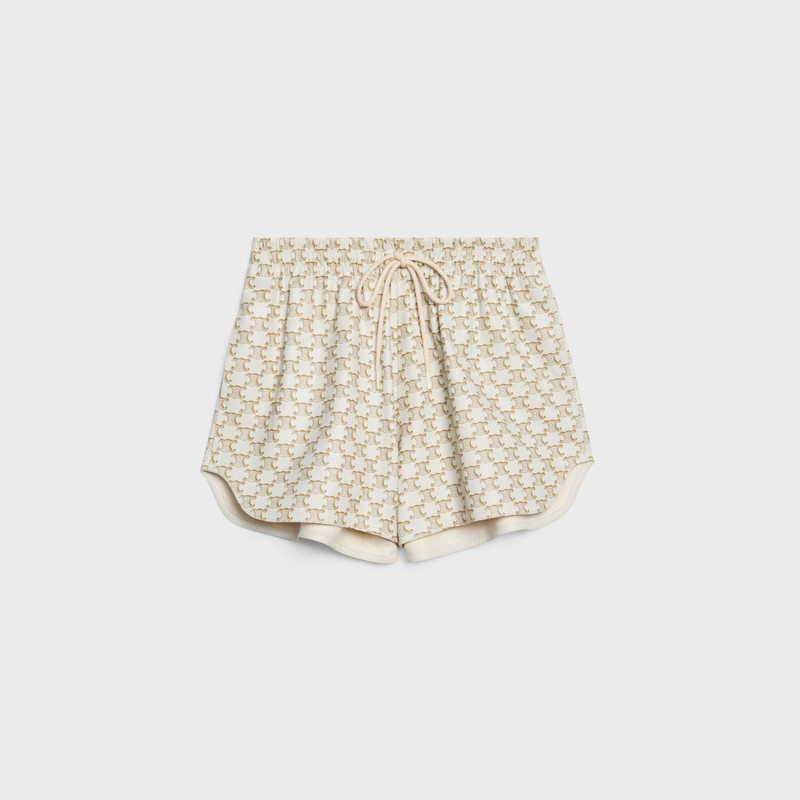 ATHLETIC MONOGRAM LAMBSKIN SHORTS 1