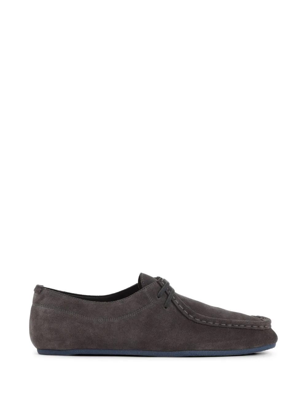 laced suede boats shoes - 1