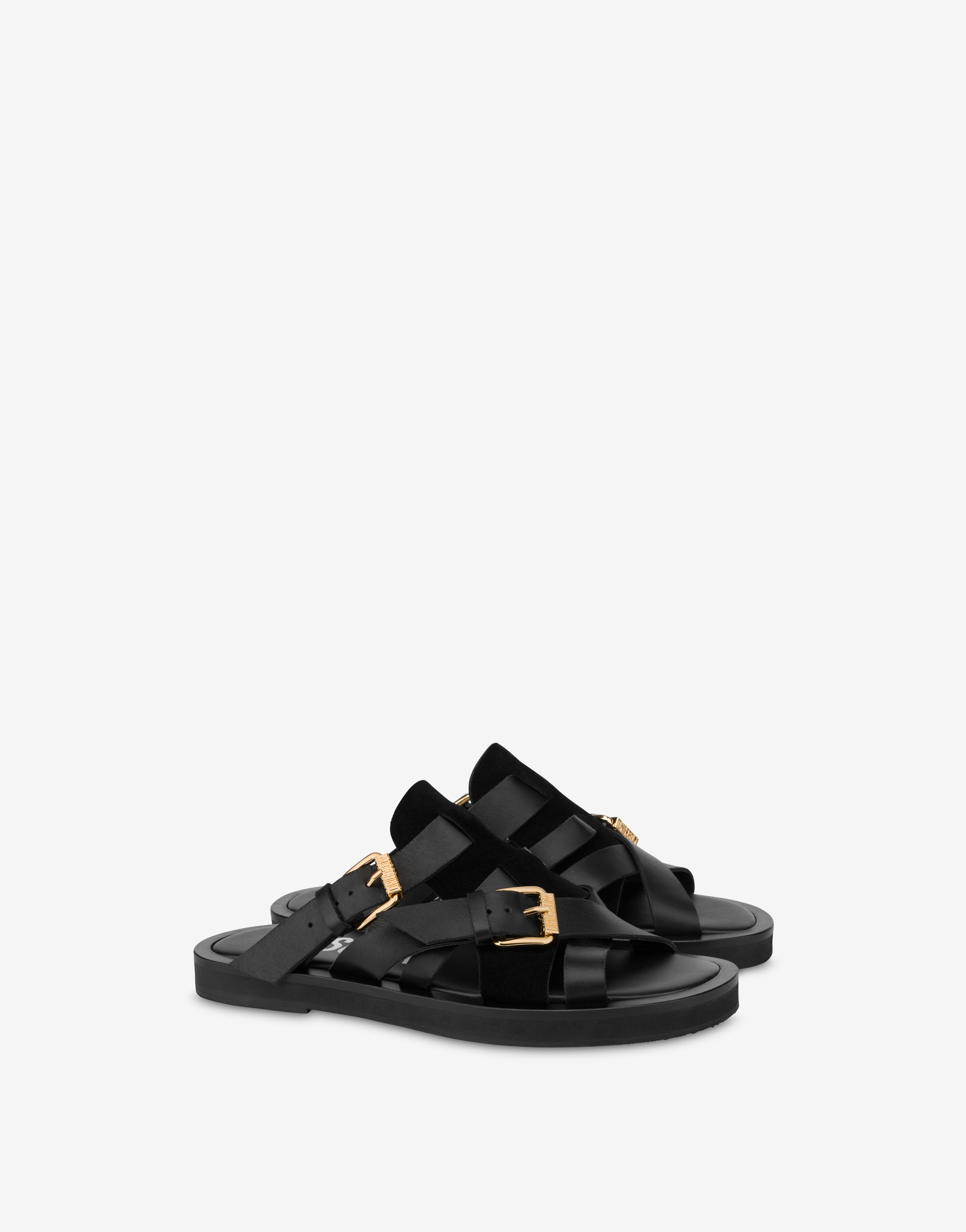 DOUBLE BUCKLE SANDALS - 1