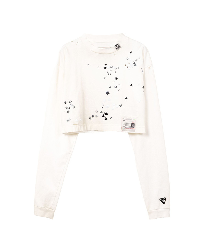Embellished Cropped Long Sleeve T-shirt 24