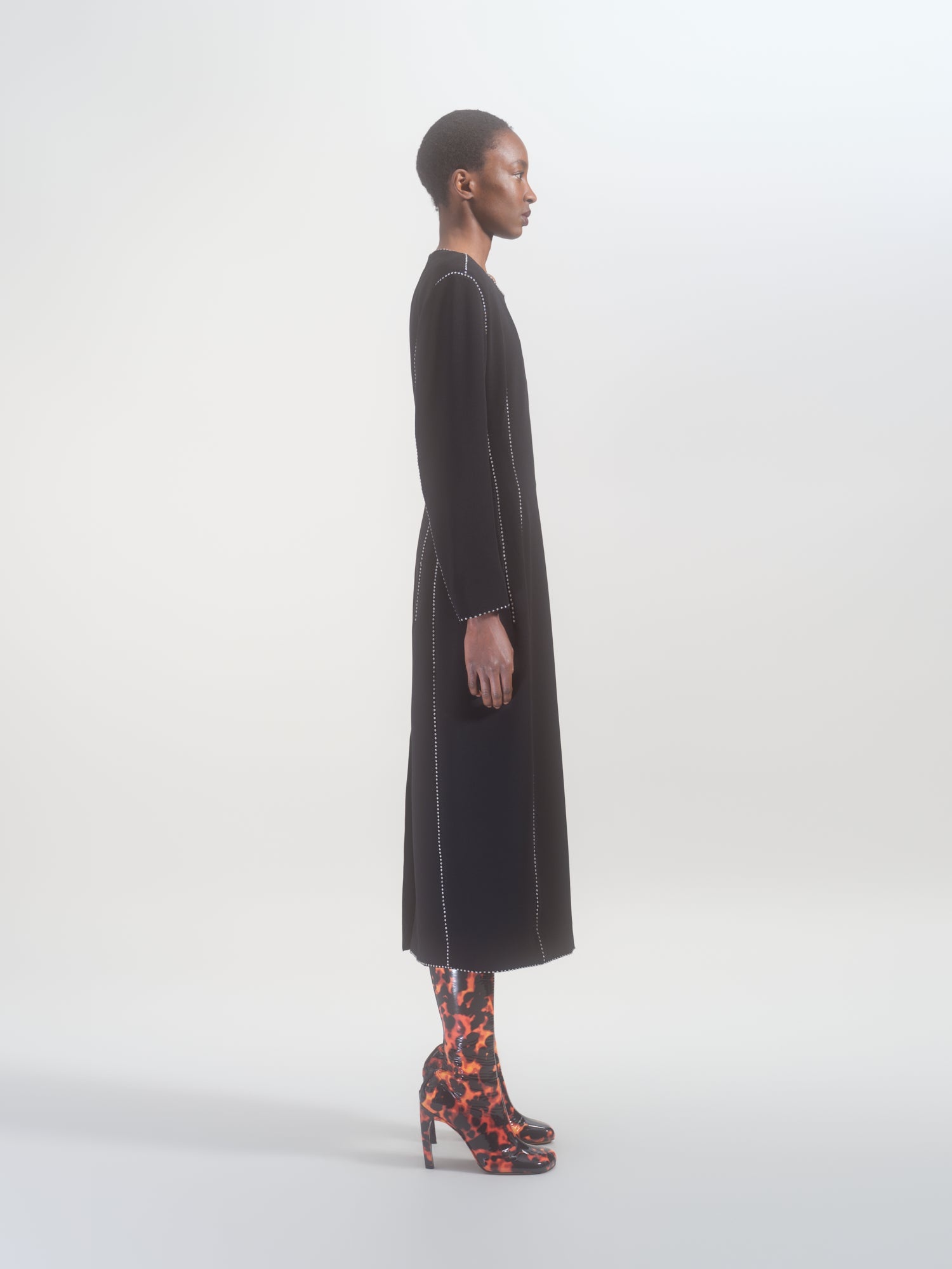 WAISTED MIDI DRESS - 3