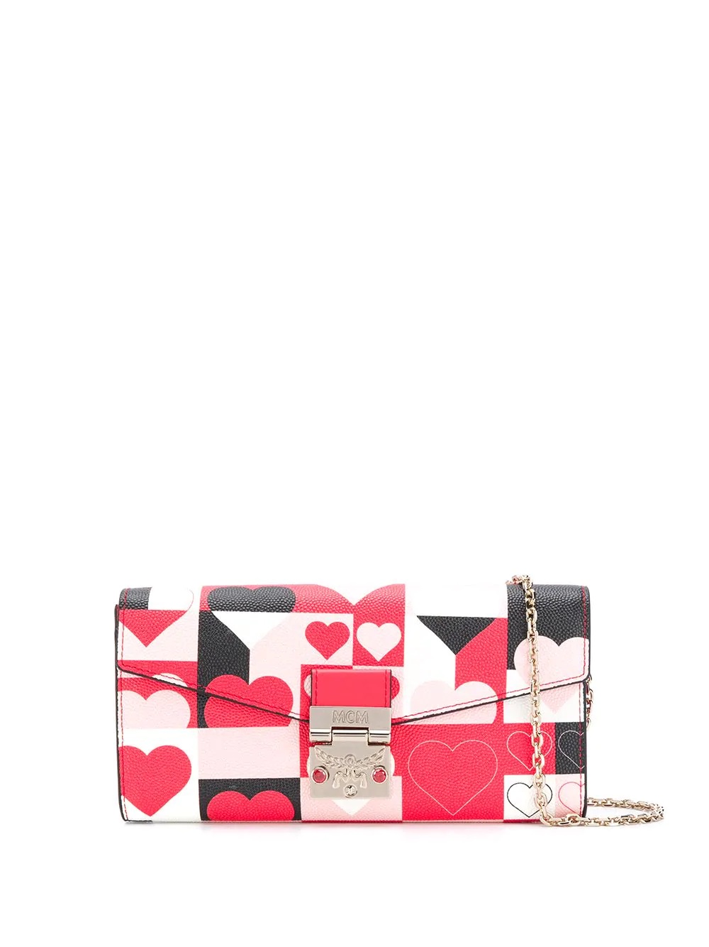 heart-print shoulder bag - 1