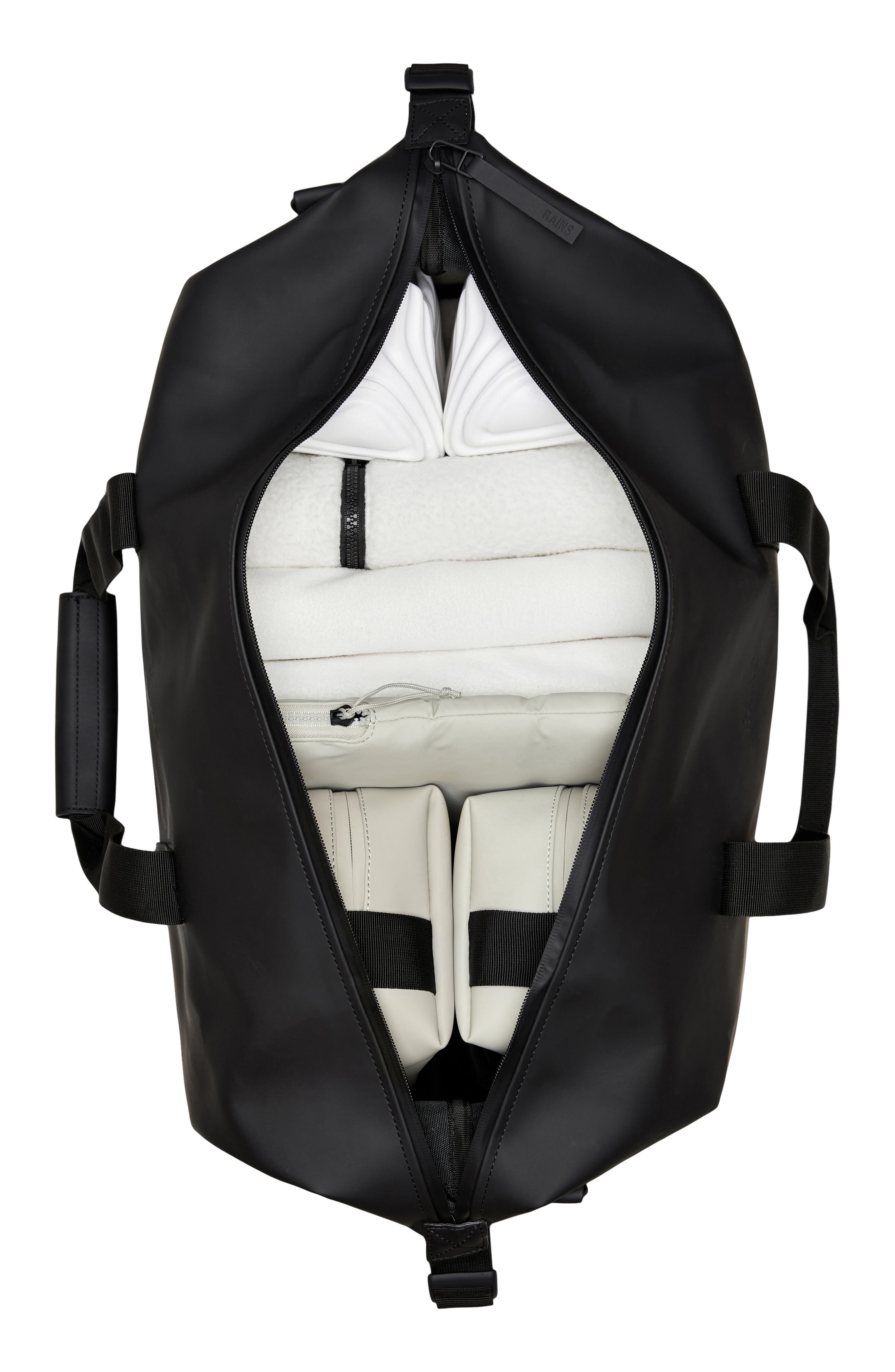 Rains Hilo Waterproof Weekend Bag in Black at Nordstrom - 4