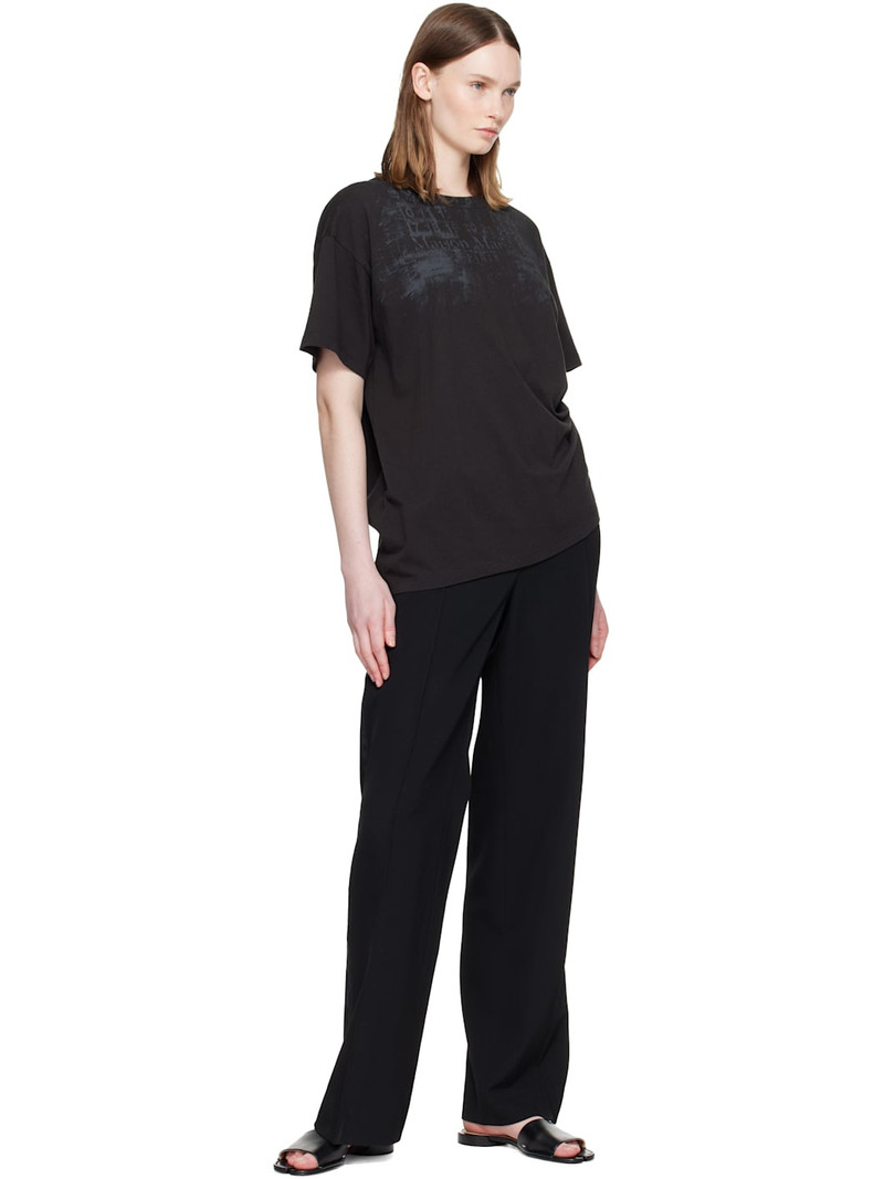 Black Tabi Flat Mule Sandals 5