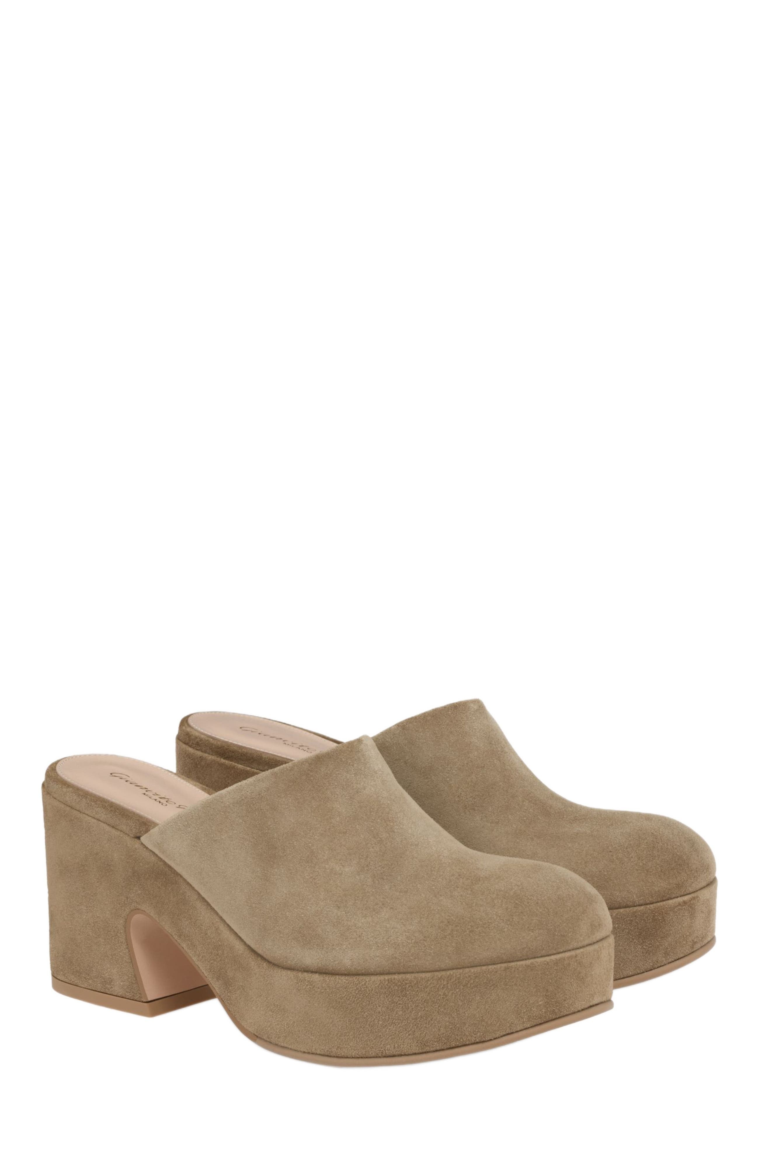 Gianvito Rossi Lyss Clog in Brown at Nordstrom - 2
