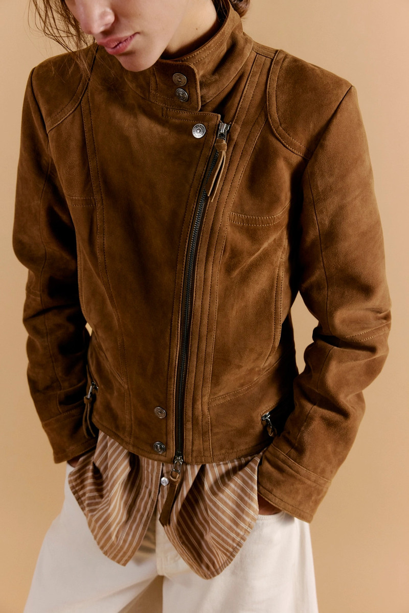 FREE PEOPLE We The Free Circe Suede Jacket outlook