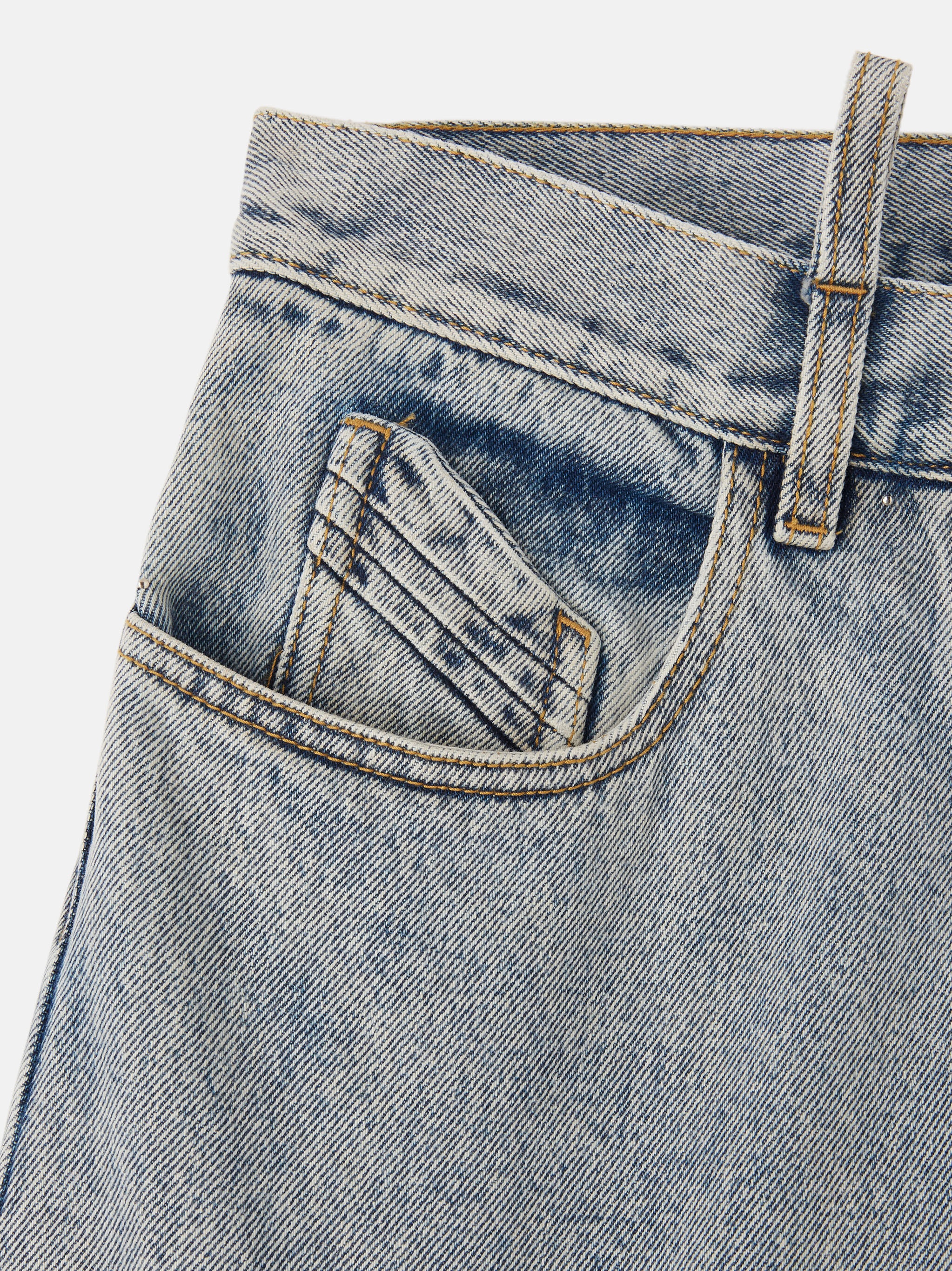 ''ASHTON'' VINTAGE BLUE LONG PANTS - 4