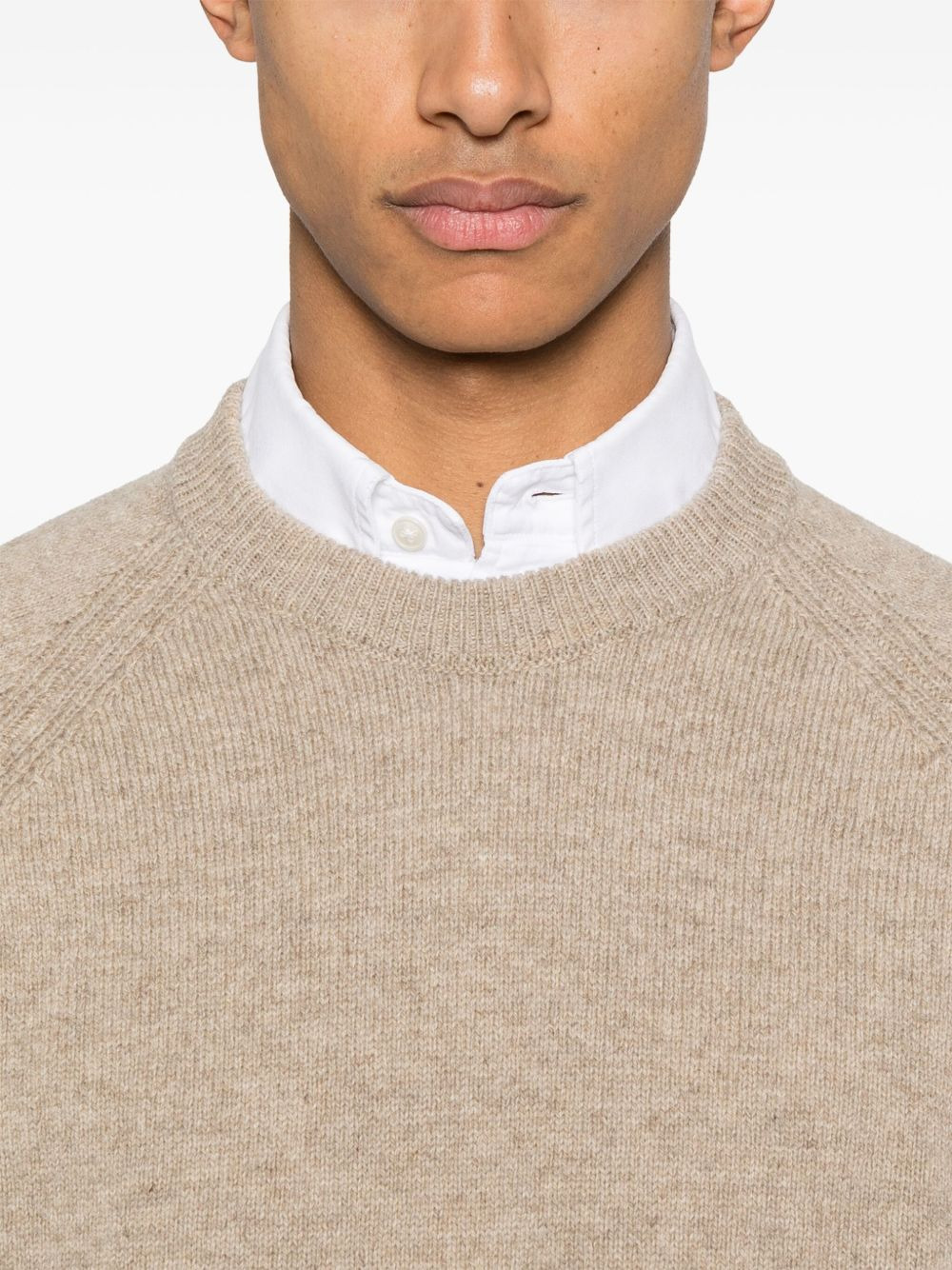 4 Bar Stripe shetland wool sweater - 5