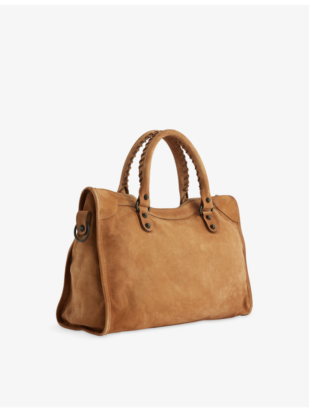 City Medium Suede Shoulder Bag - 3