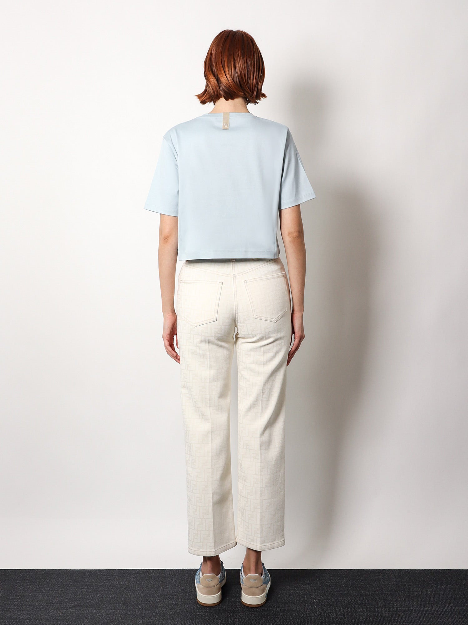 Ff Off White Denim Trouser - 3