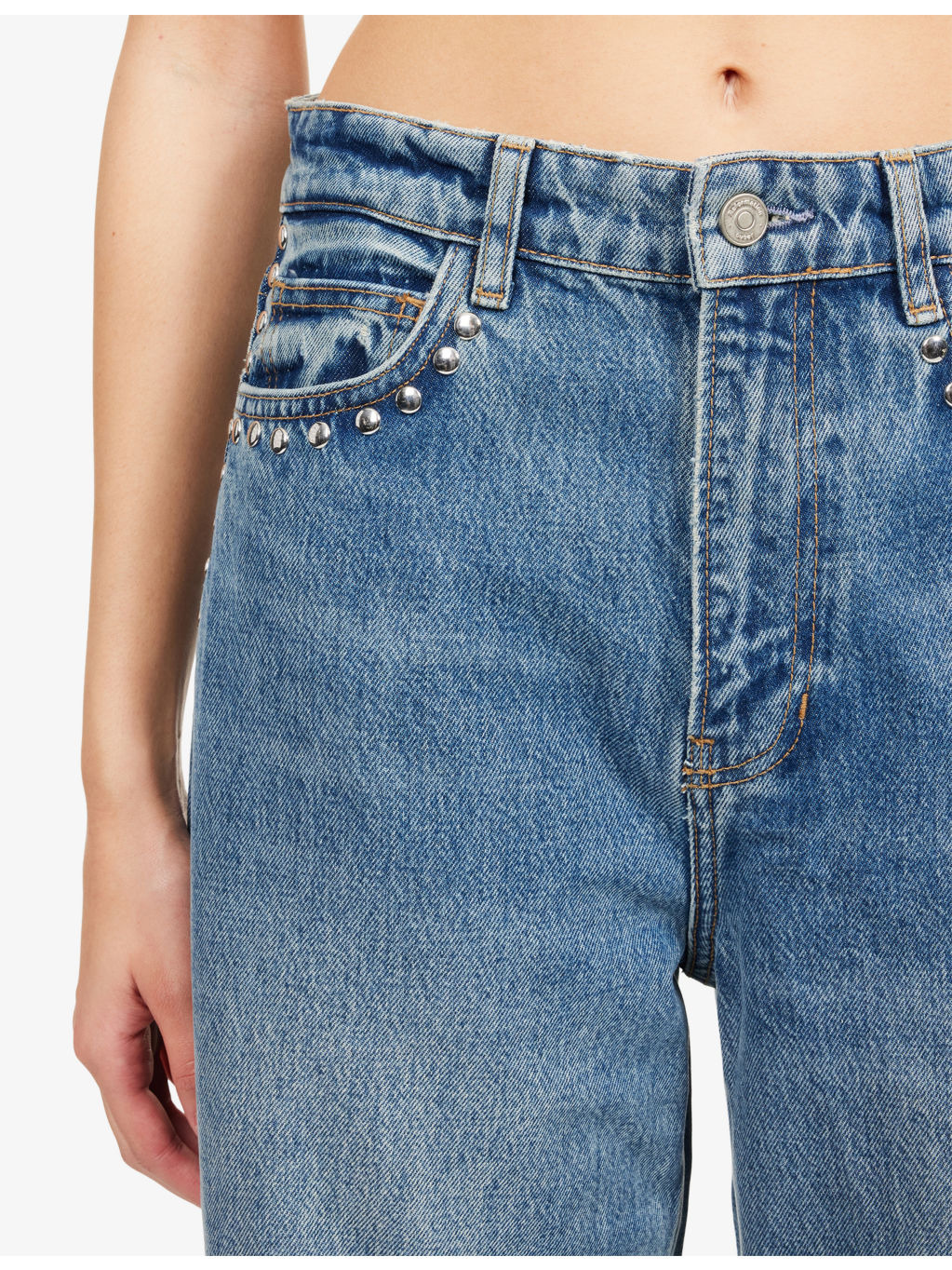 Cary Slouchy Wide-Leg Denim Jeans - 5