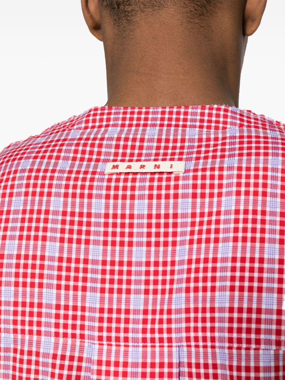 contrasting-panel T-shirt - 5