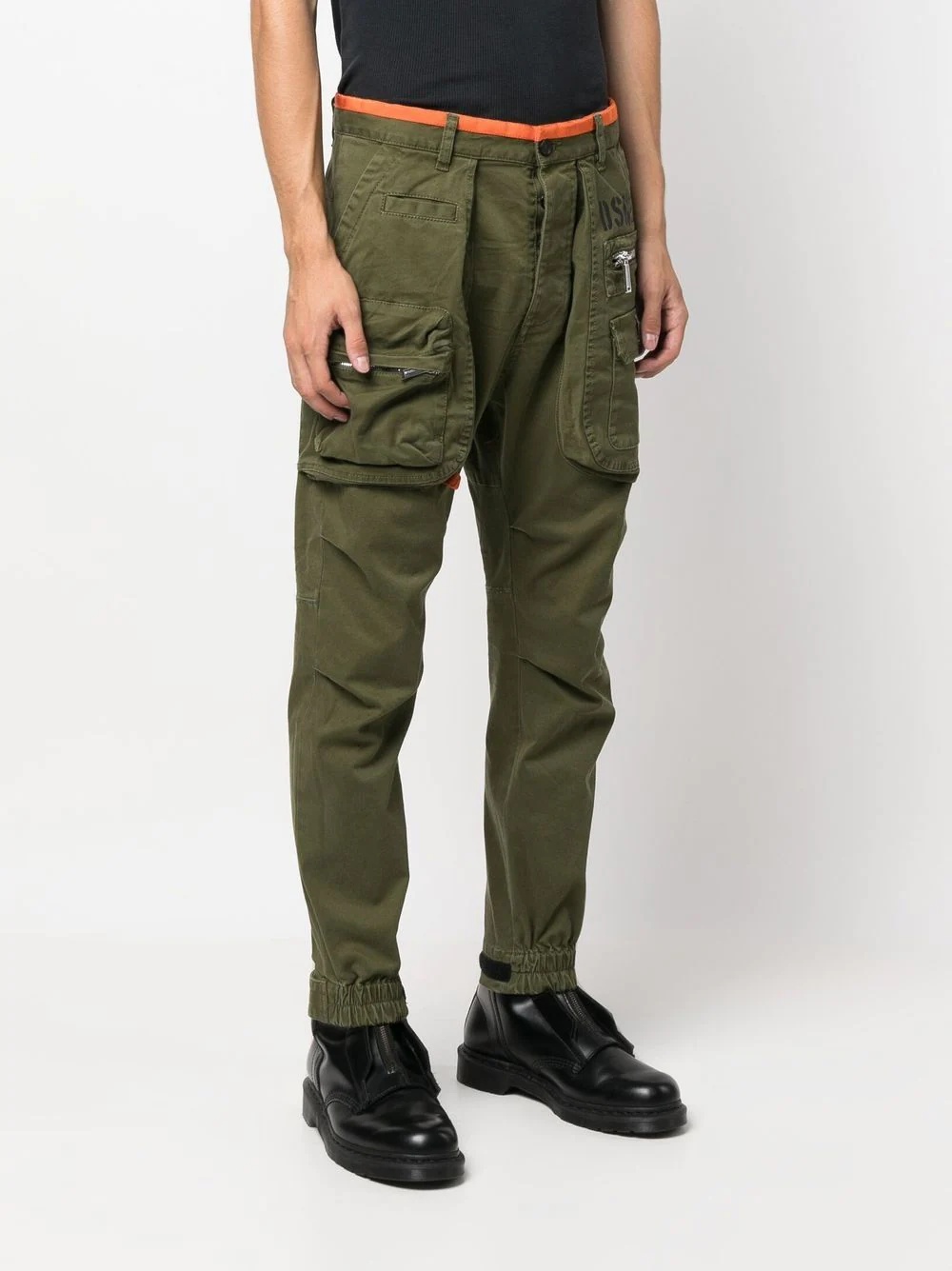 logo-print cargo trousers - 3