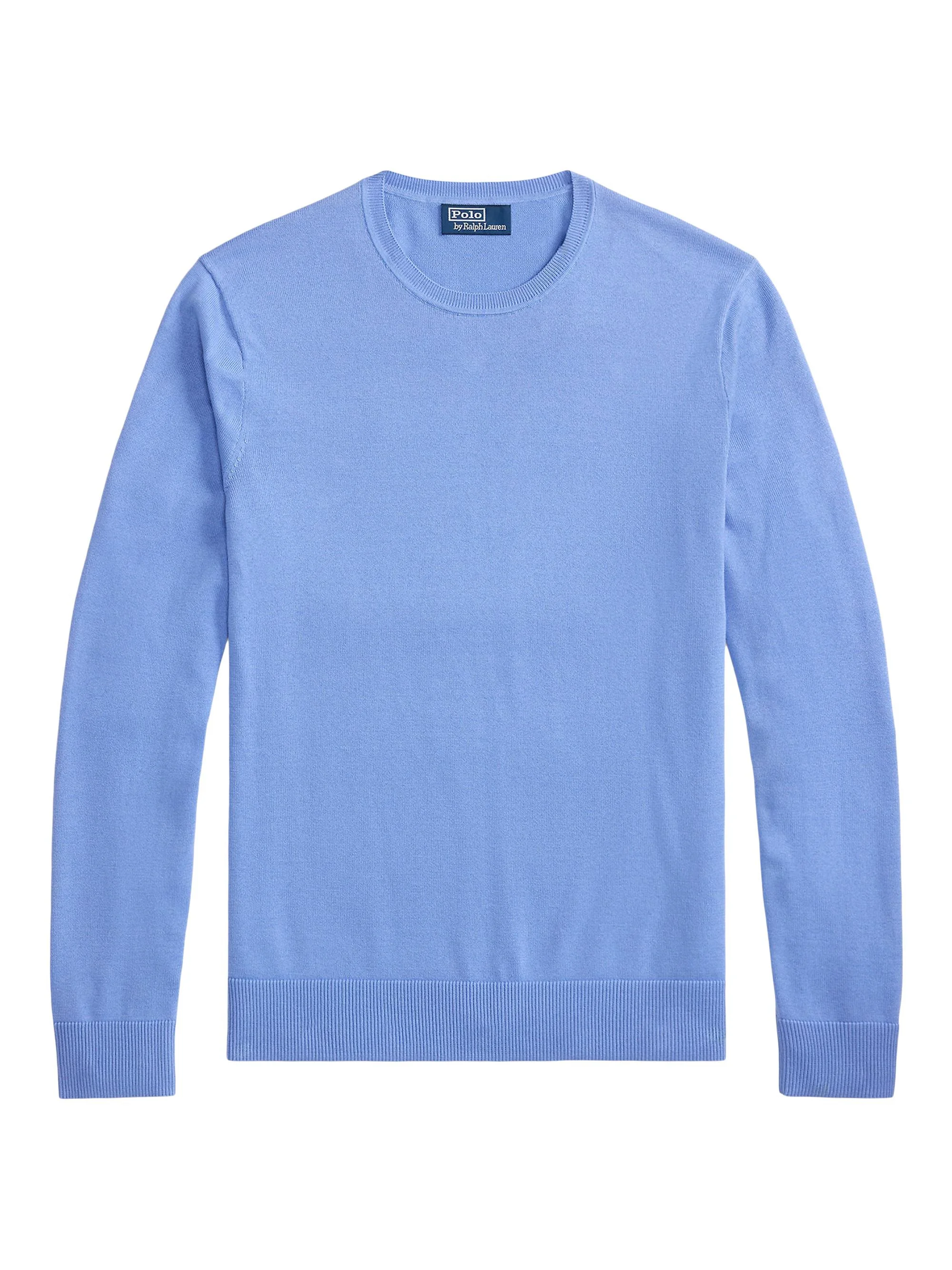 Men's Cotton Knit Sweater - Fall Blue - 1