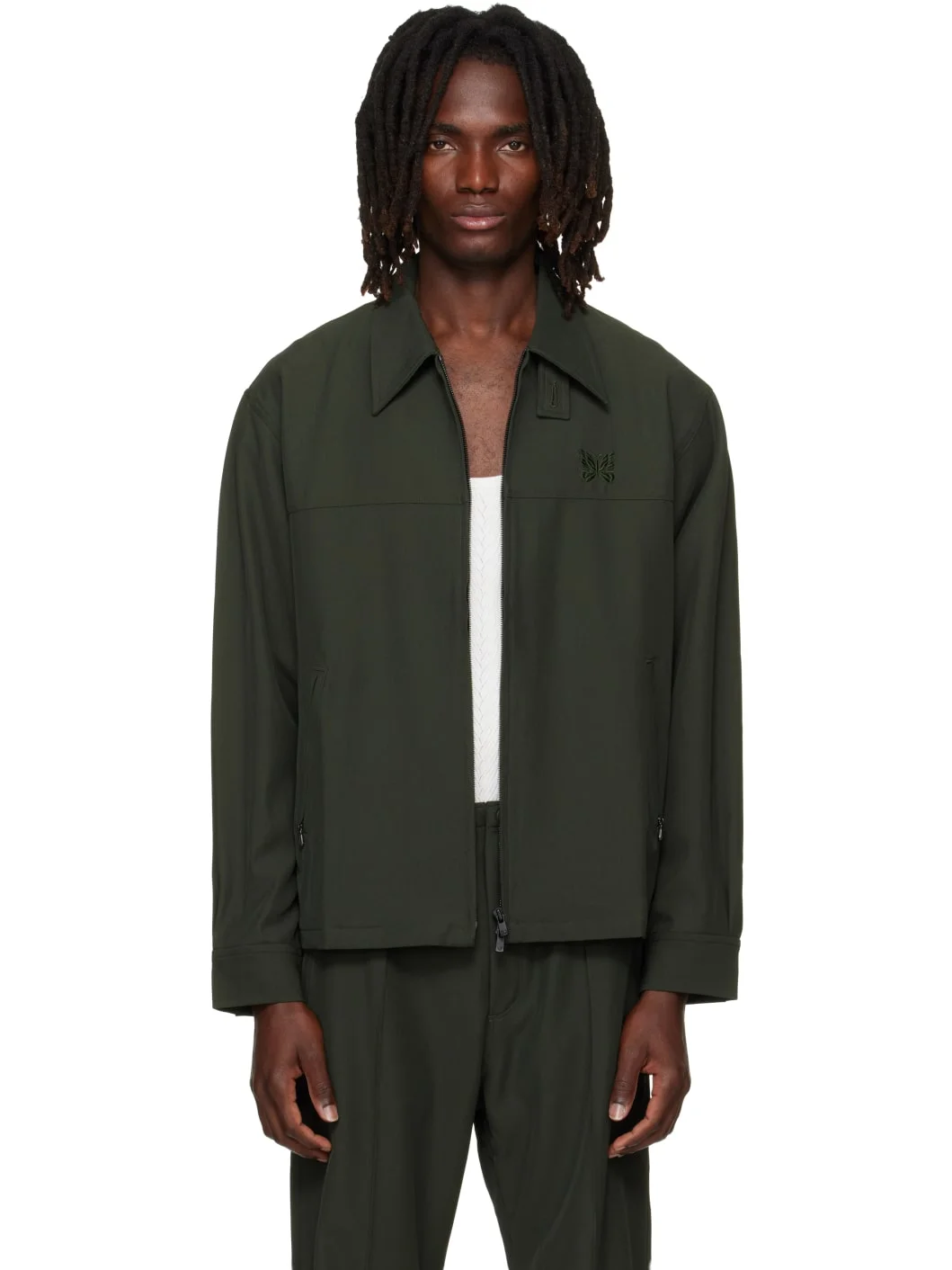Khaki Cavalry Twill Sport Jacket - 1