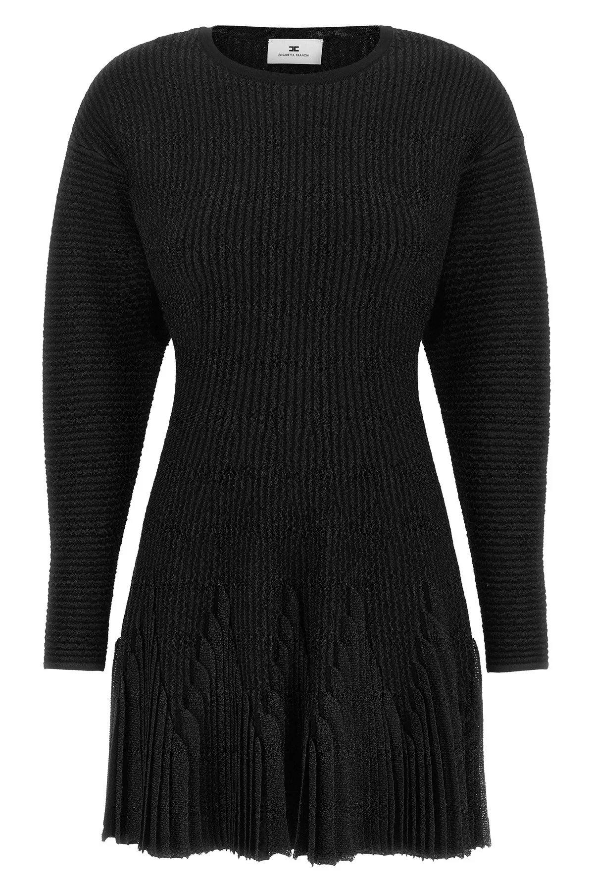 Knitted Pleated Dress - 1