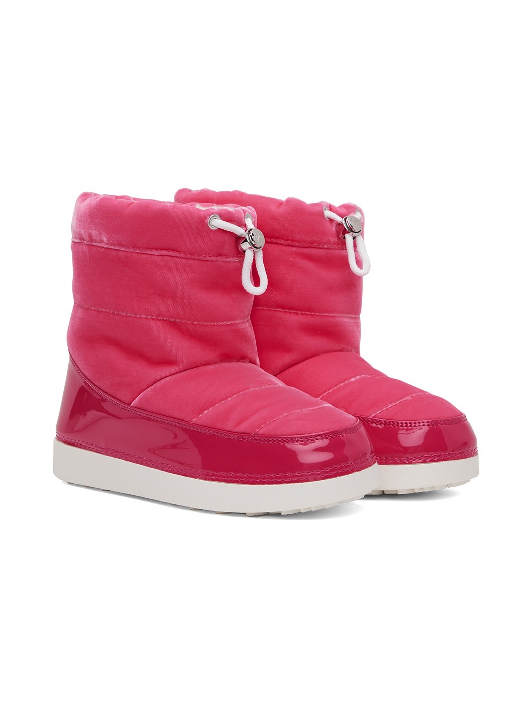 Pink Snow Velvet Boots - 4