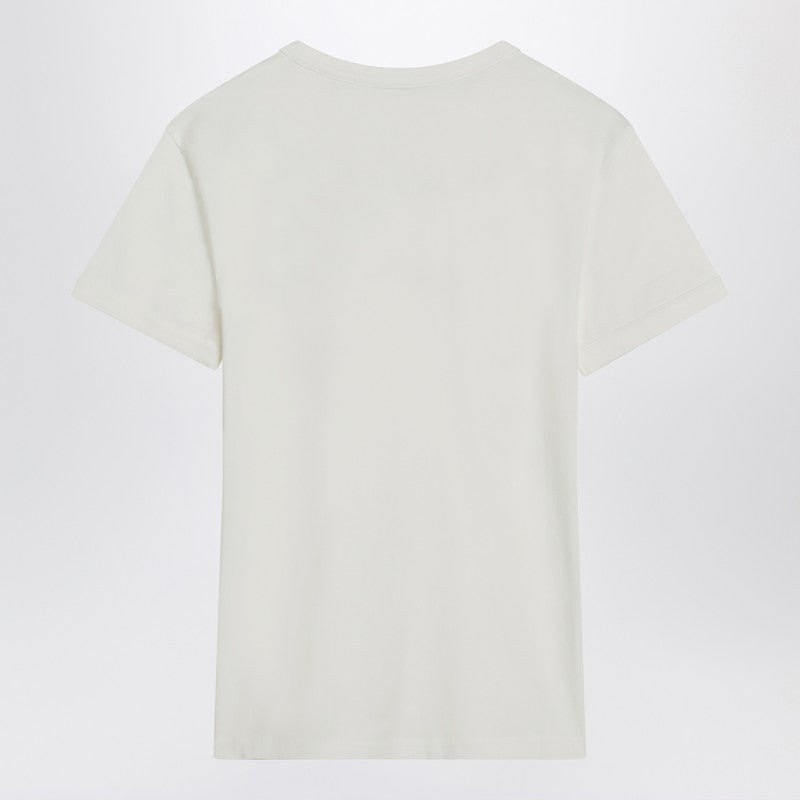 Acne Studios White Cotton T-Shirt With Logo Women - 2