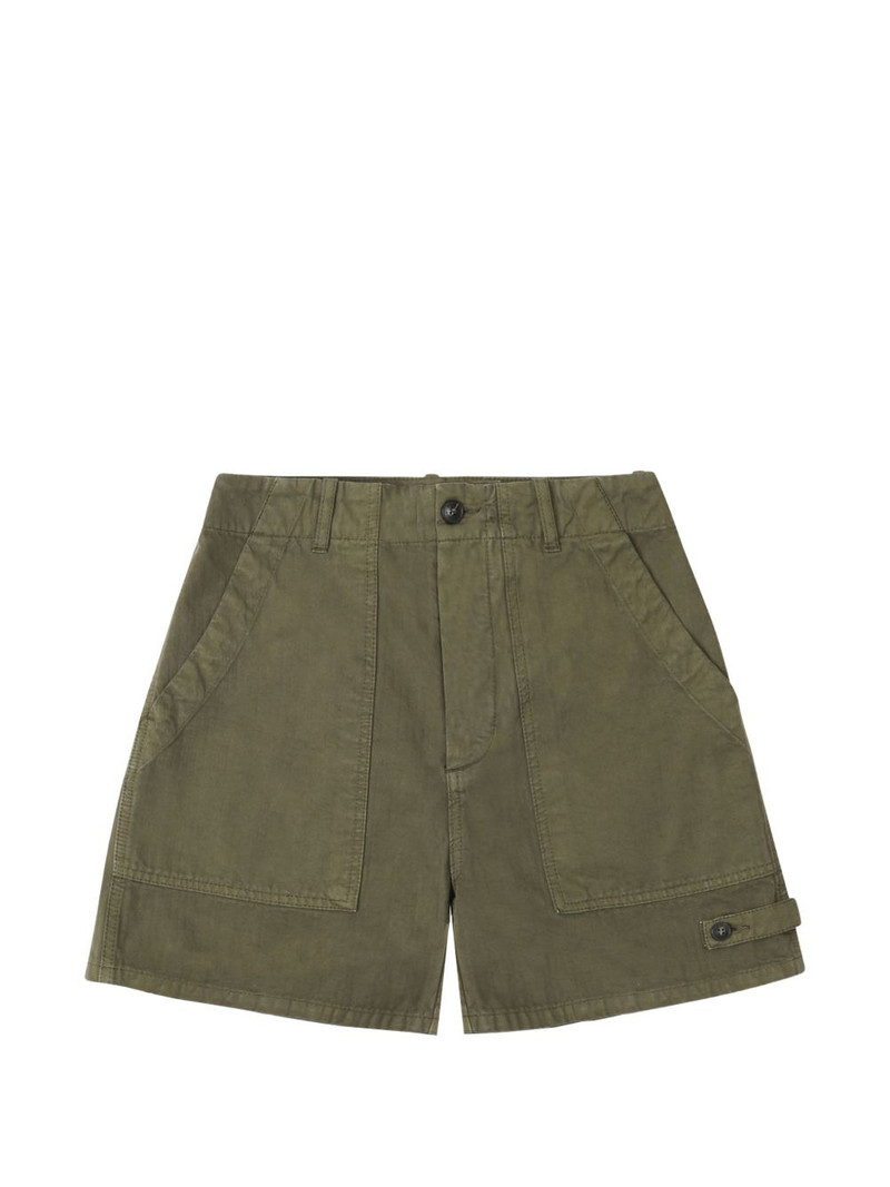 Jimt patch-pocket herringbone shorts 1