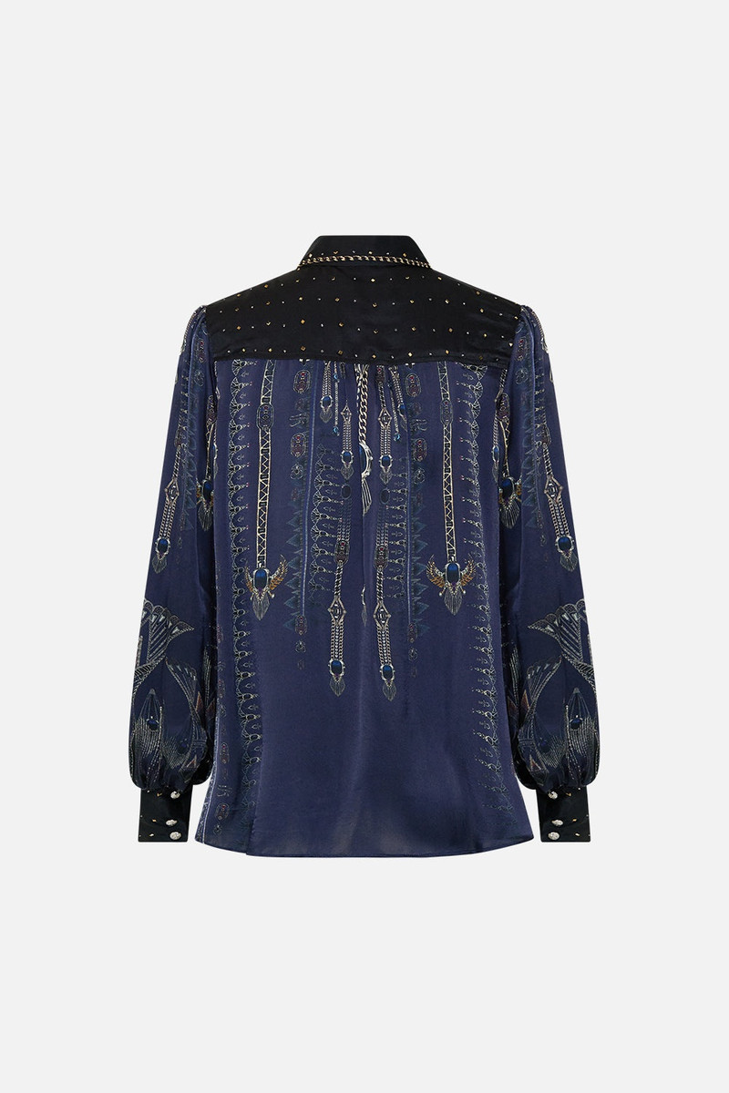 CAMILLA BUTTON THROUGH BLOUSON SLEEVE BLOUSE outlook