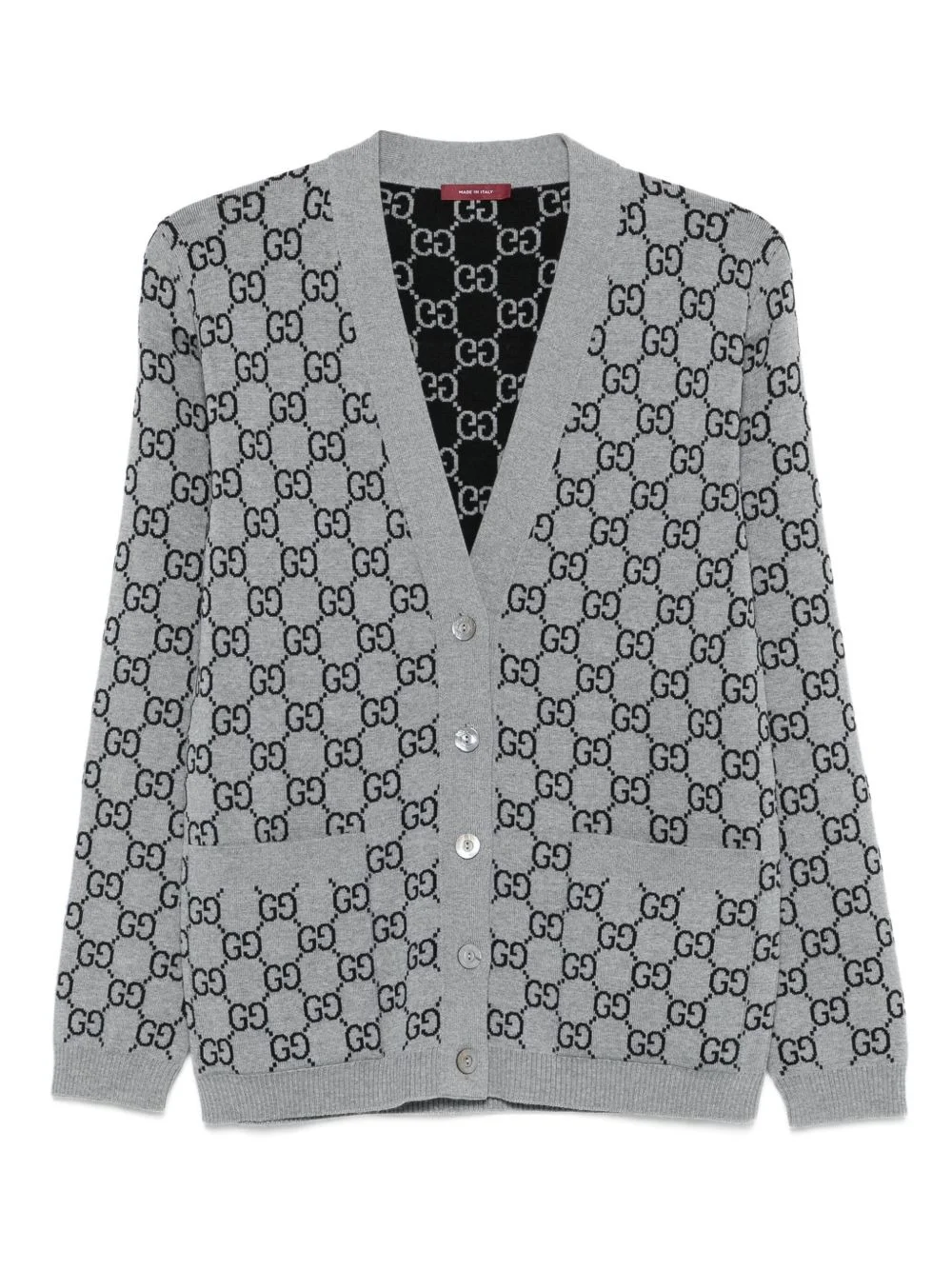 GG-monogram cardigan - 1