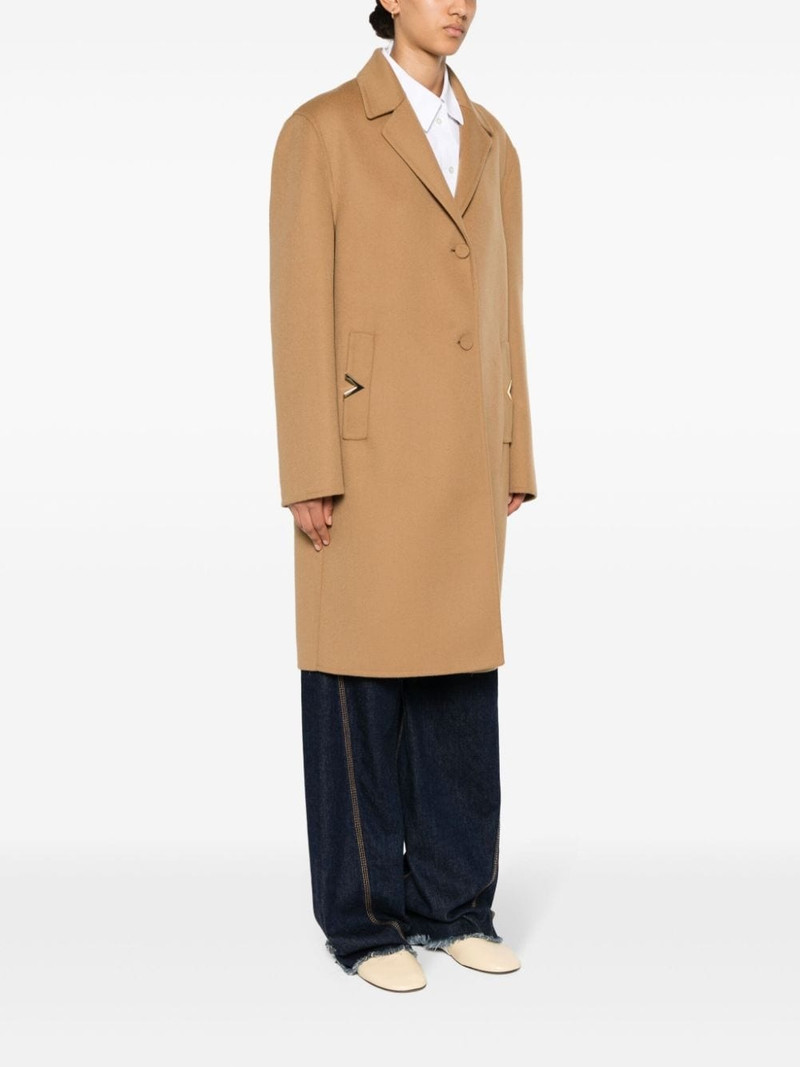 VLogo felted coat 3
