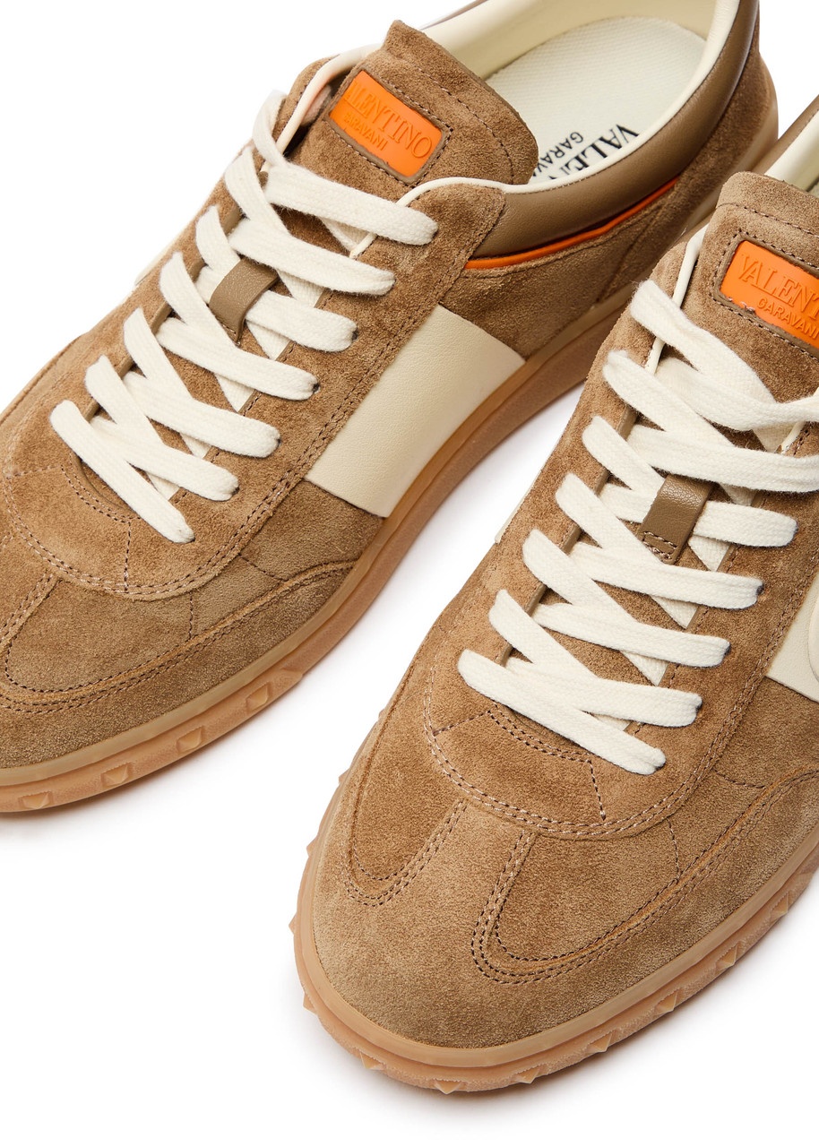 Valentino Garavani Upvillage Panelled Suede Sneakers - 3