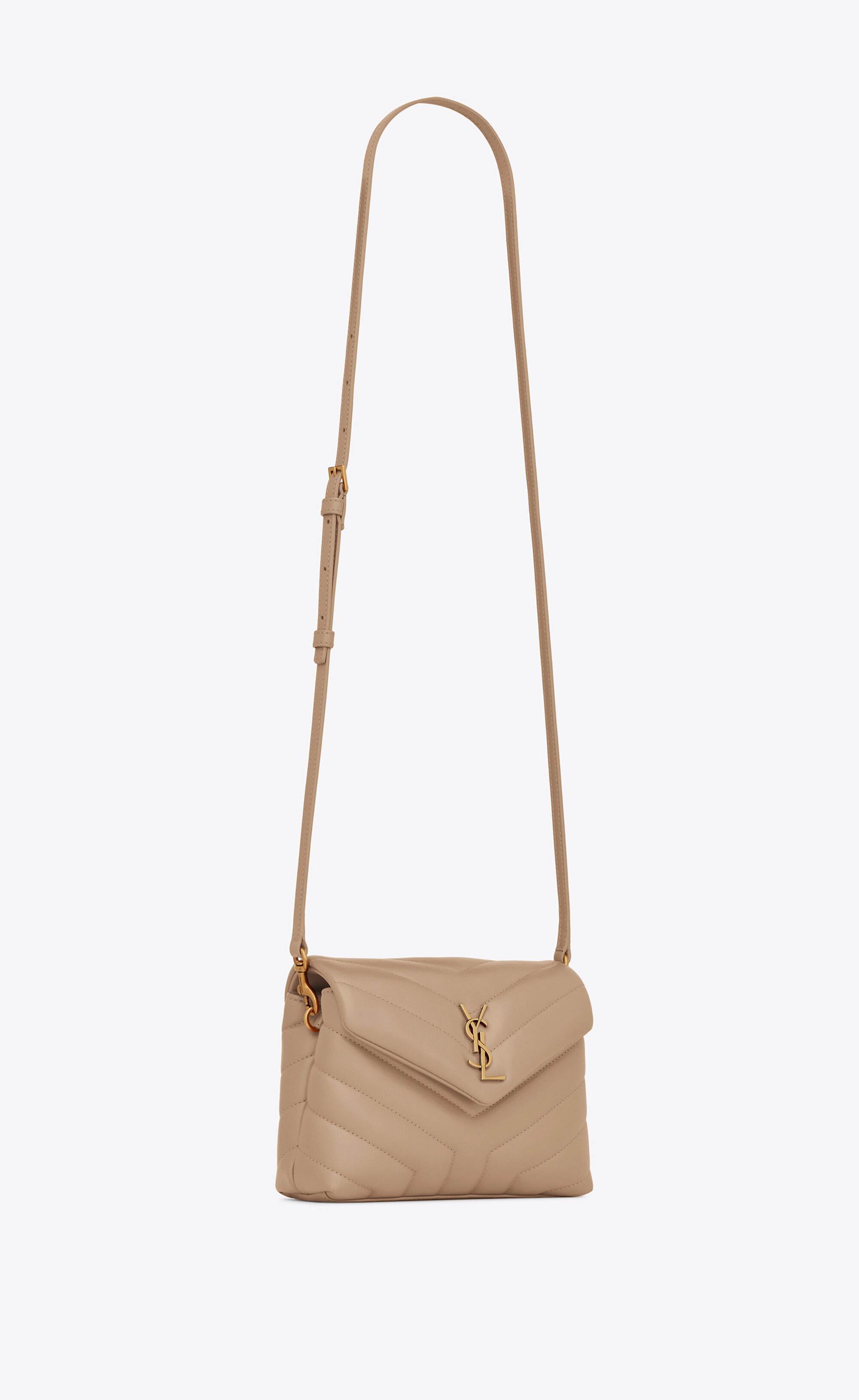 loulou toy strap bag in matelassé "y" leather - 6