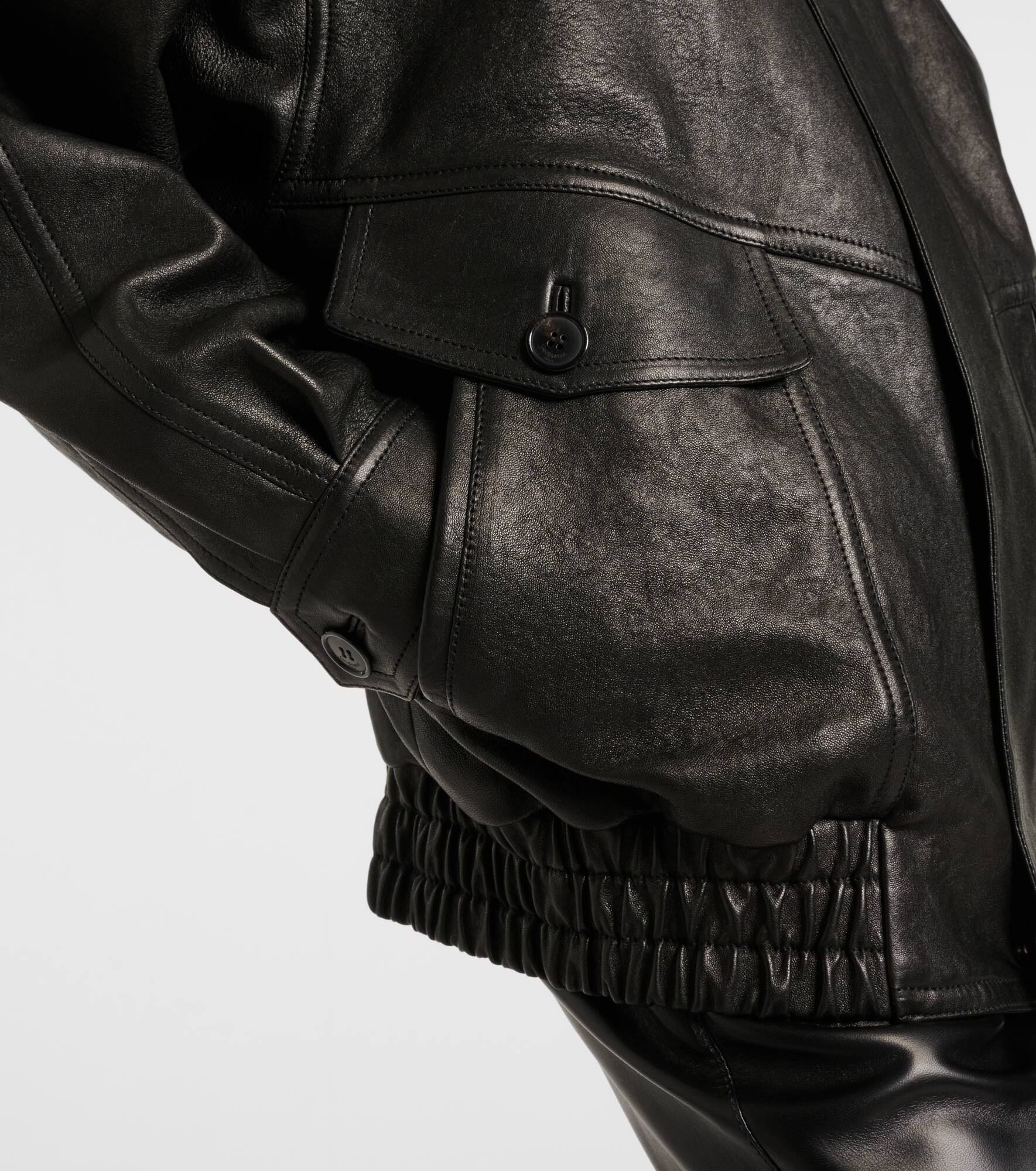 Oversized leather jacket - 5