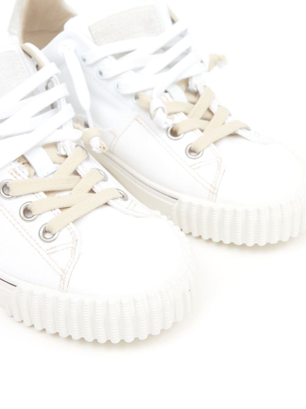 low-top lace-up sneakers - 4