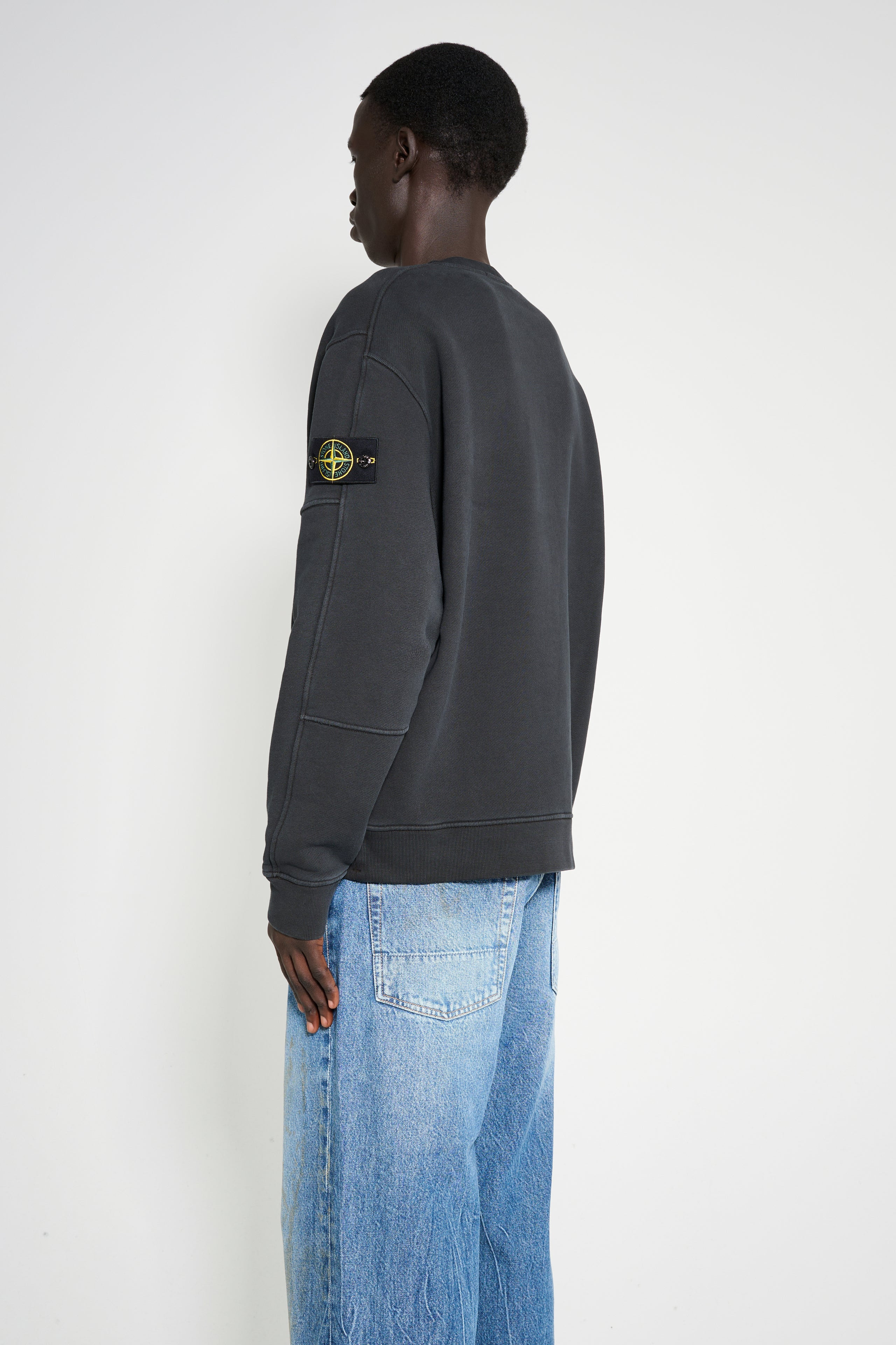 STONE ISLAND SWEATSHIRT BLACK - 5