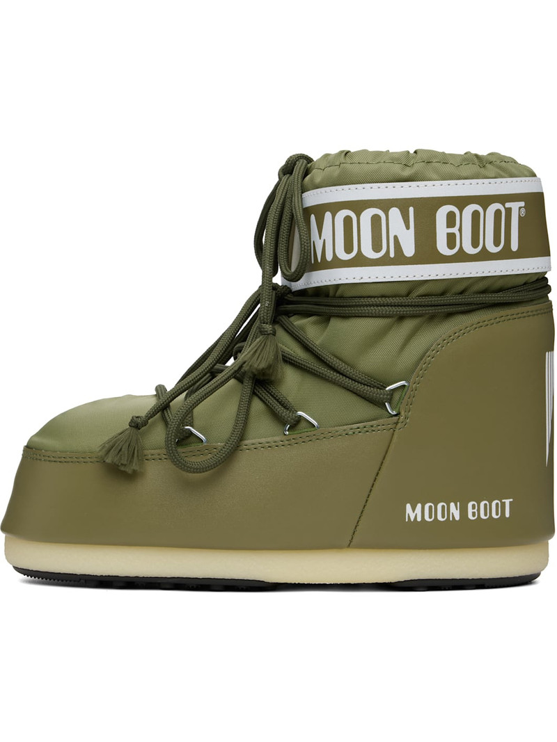 MOON BOOT Khaki Icon Low Nylon Boots outlook