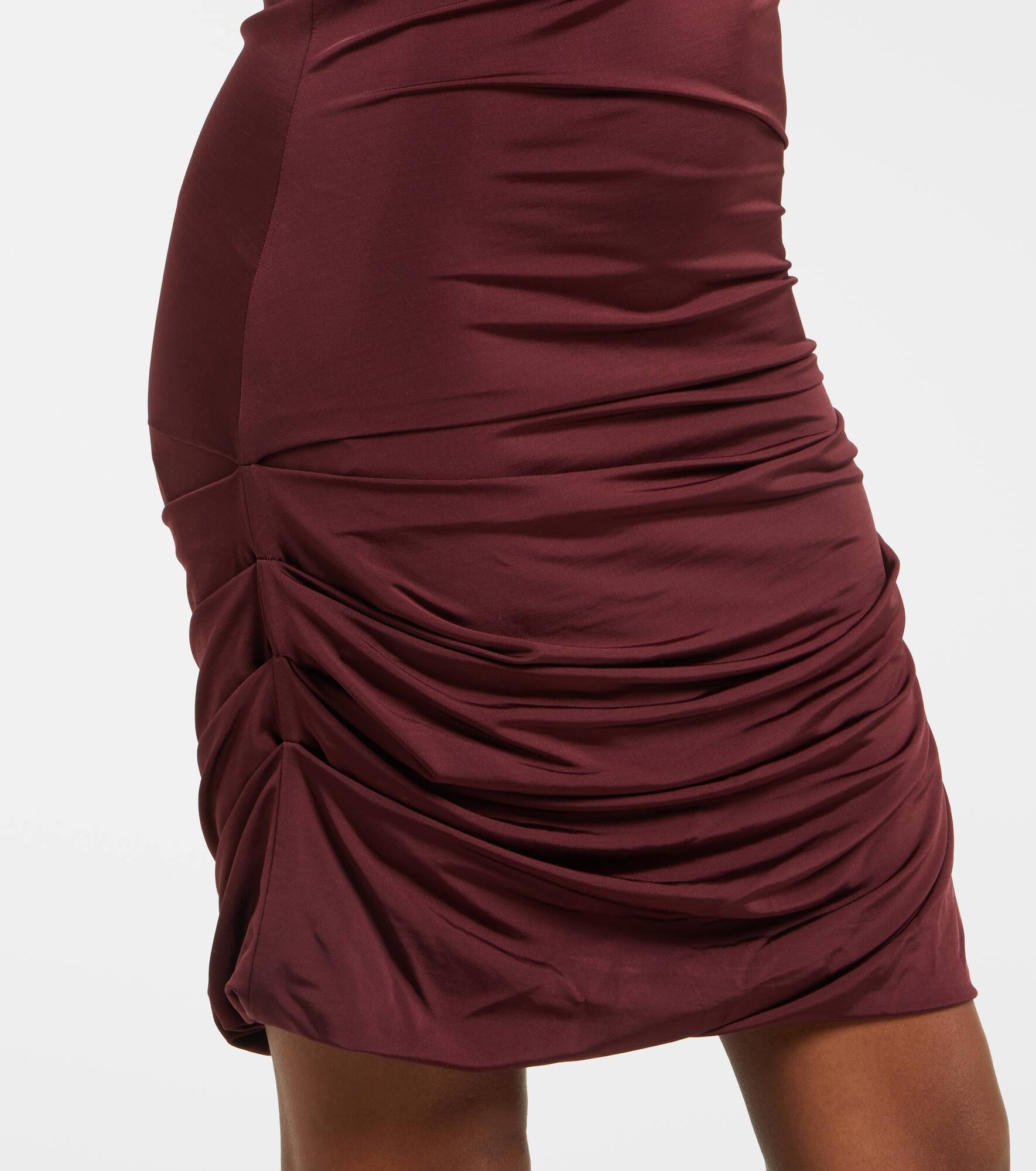 Hooded draped minidress - 6
