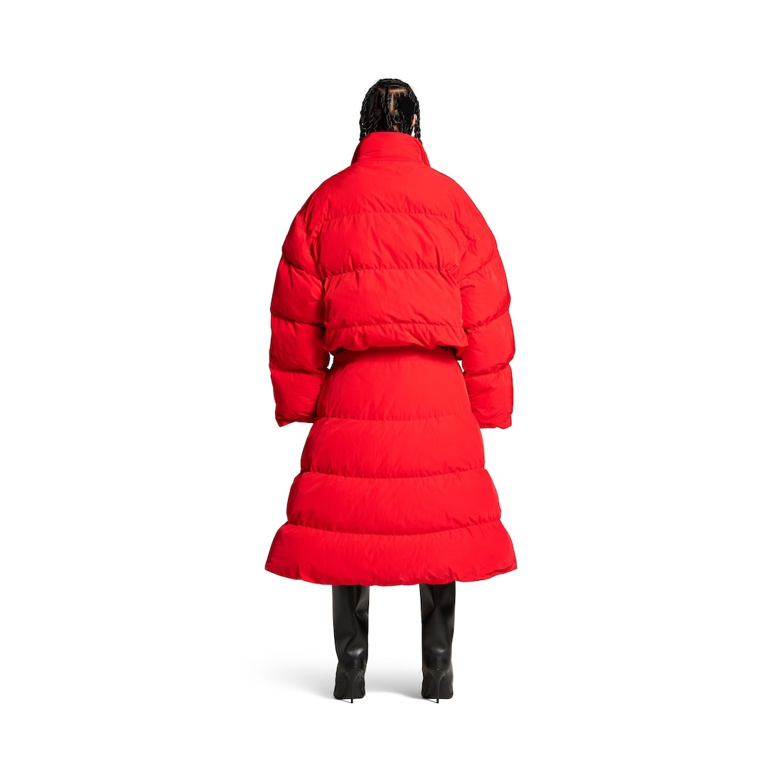 Women's Reversible Puffer in Red - 6