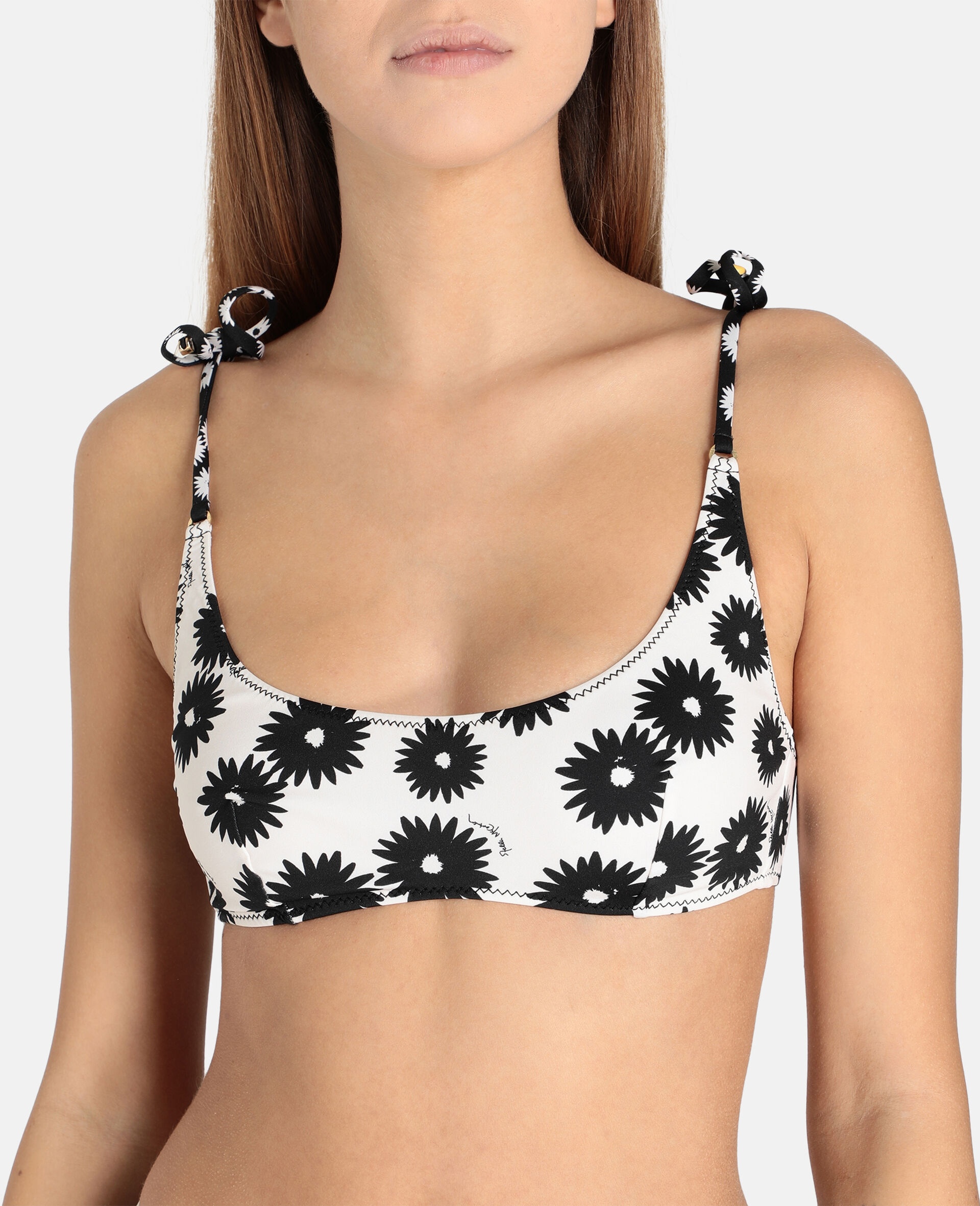Linda Floral Print Bikini Top - 4