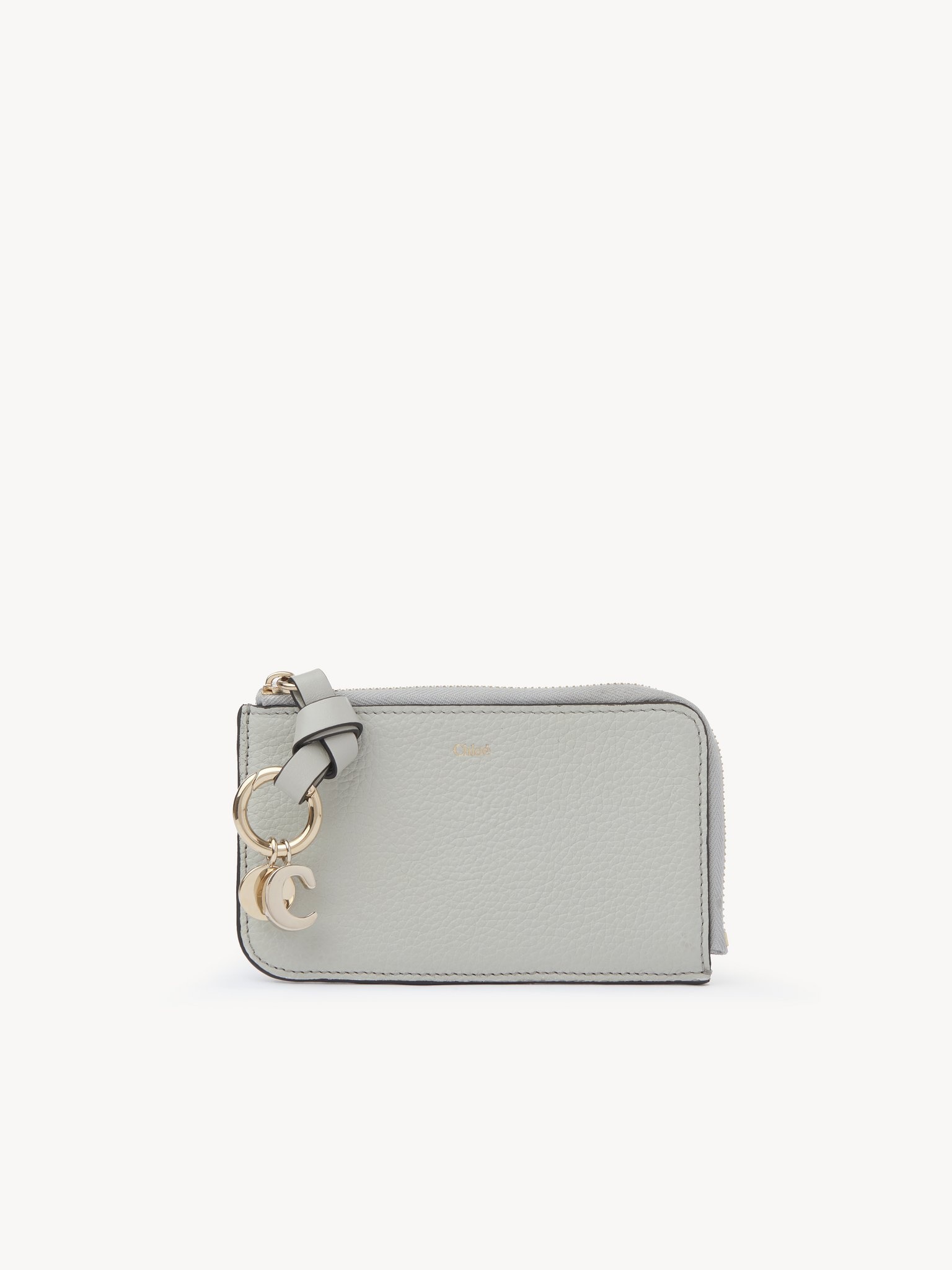 ALPHABET WALLET IN GRAINED LEATHER - 1